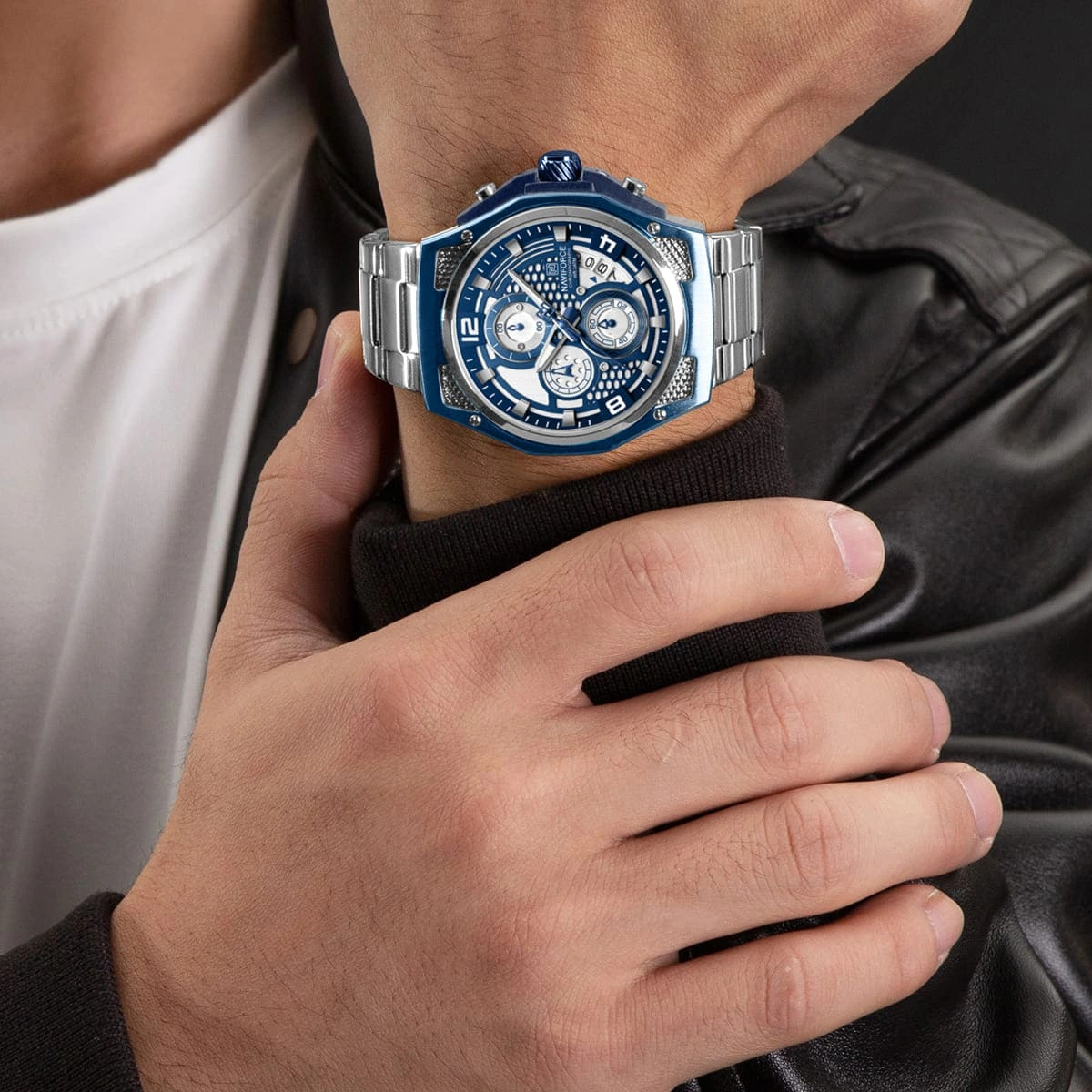 Naviforce Watch For Men NF8051S-S-BE-S