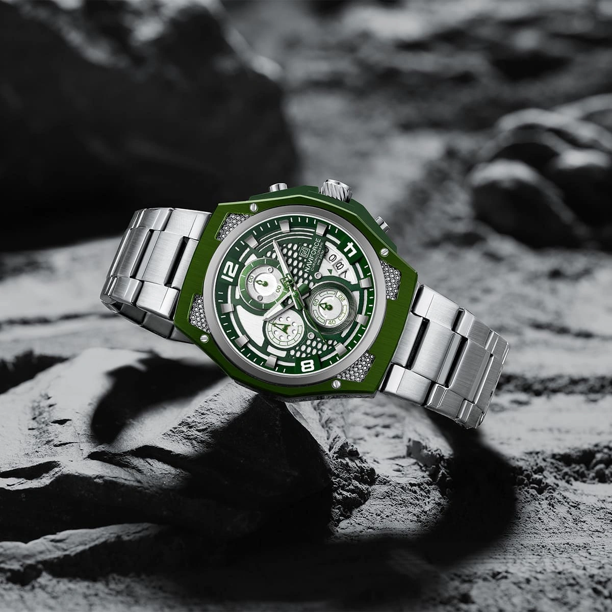 Naviforce Watch For Men NF8051S-S-GN-S
