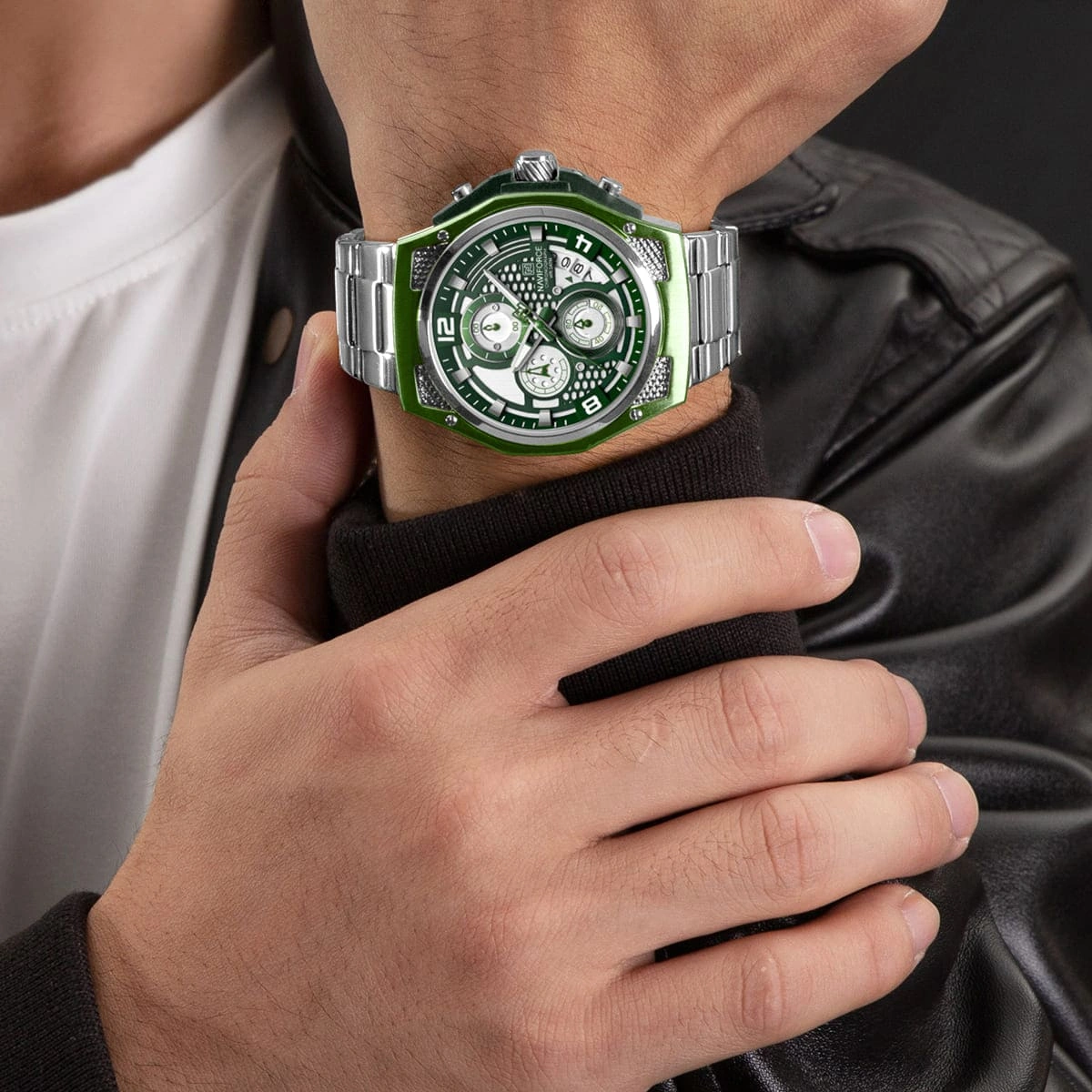 Naviforce Watch For Men NF8051S-S-GN-S