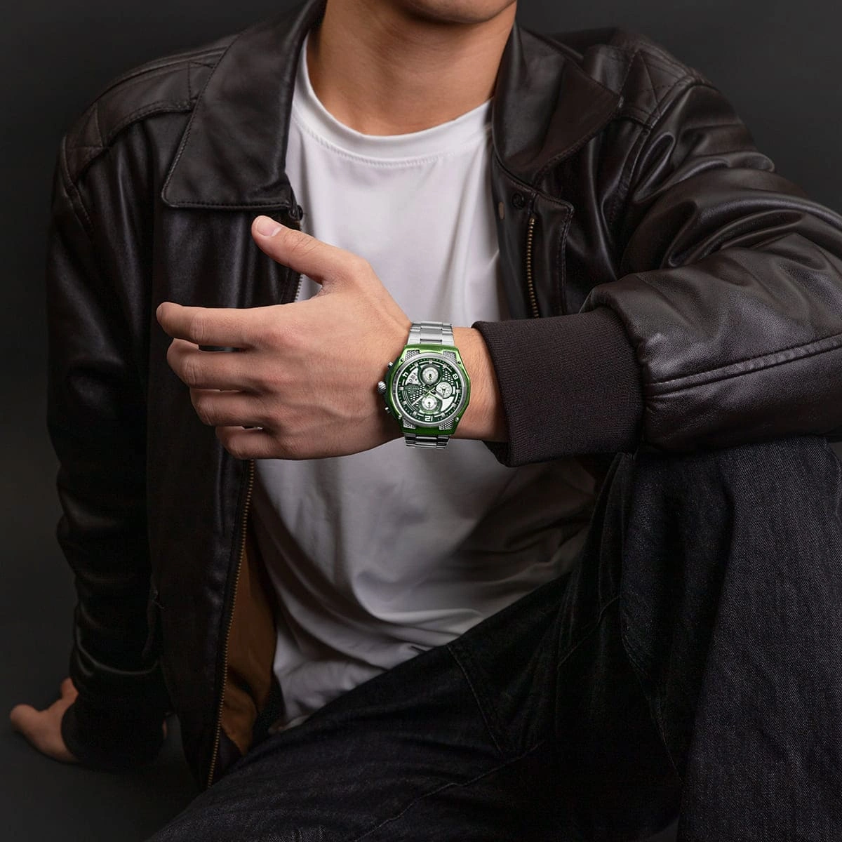 Naviforce Watch For Men NF8051S-S-GN-S