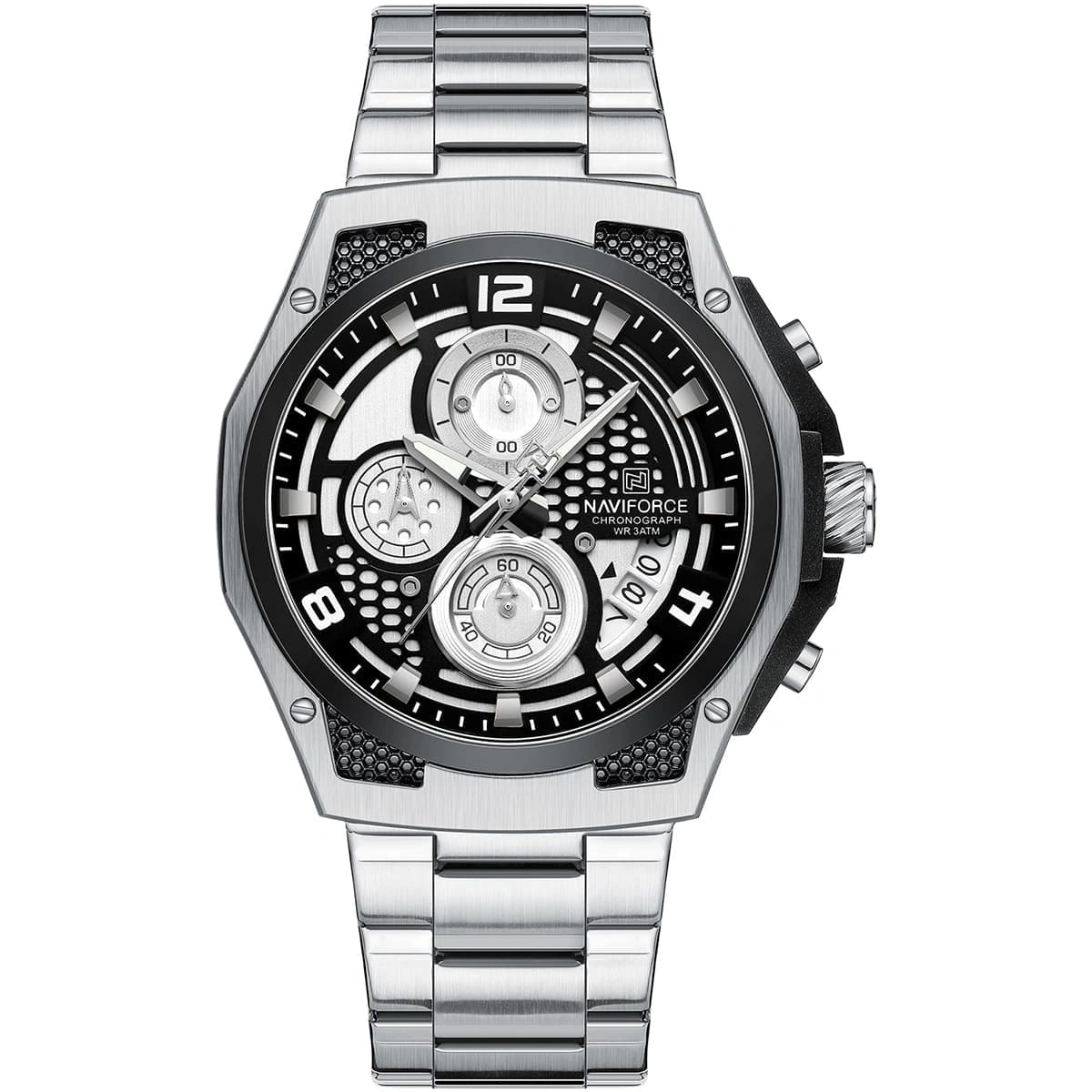 Naviforce Watch For Men NF8051S-S-W-S