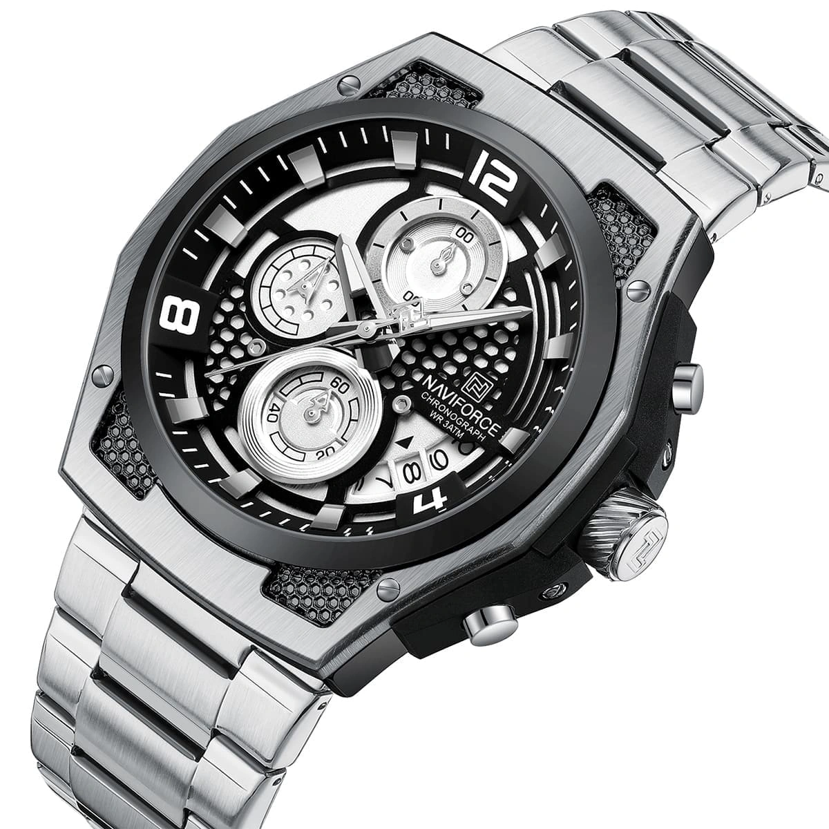 Naviforce Watch For Men NF8051S-S-W-S