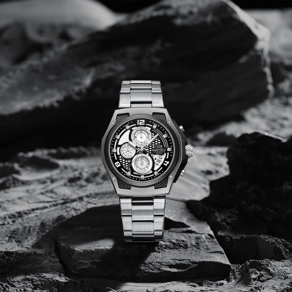 Naviforce Watch For Men NF8051S-S-W-S