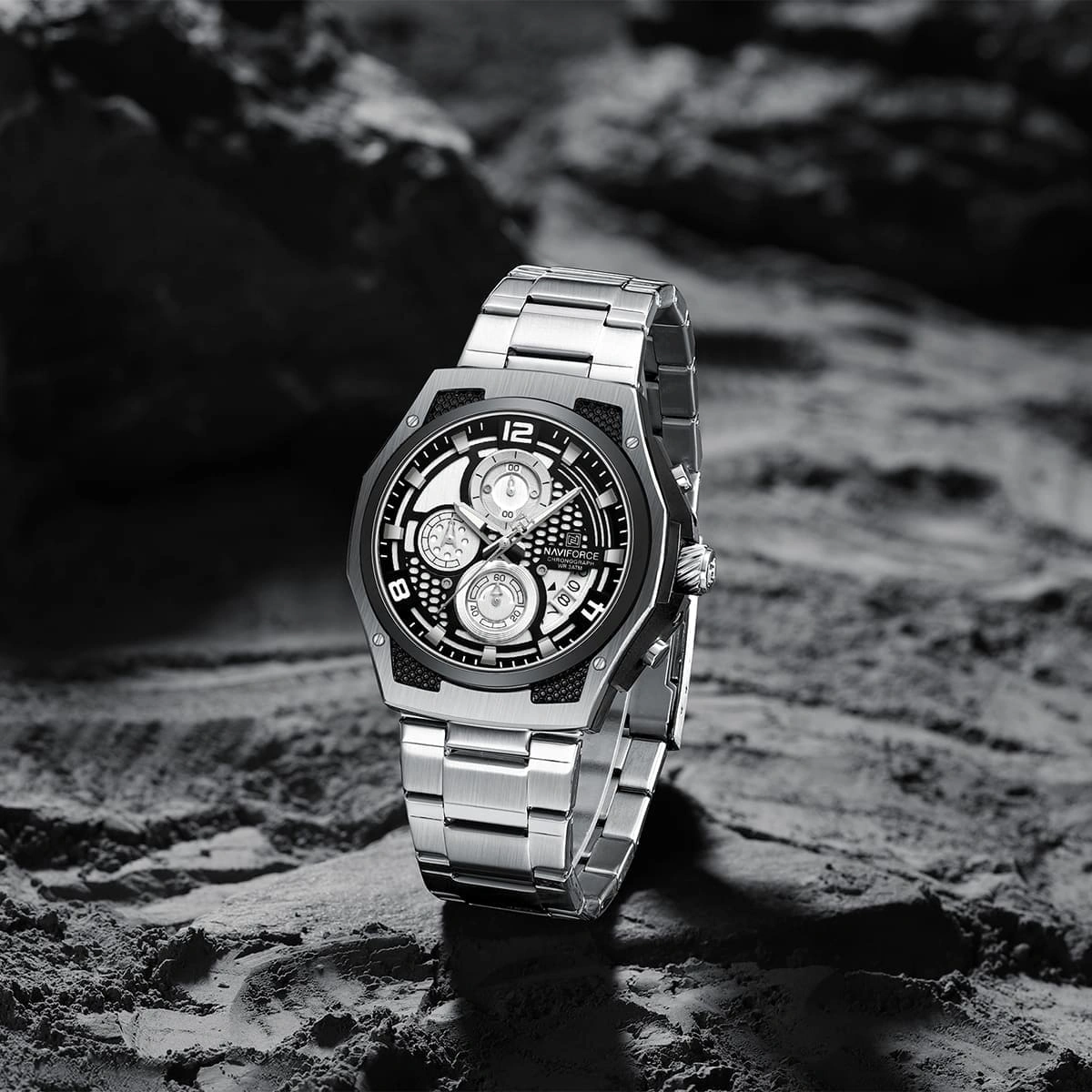 Naviforce Watch For Men NF8051S-S-W-S