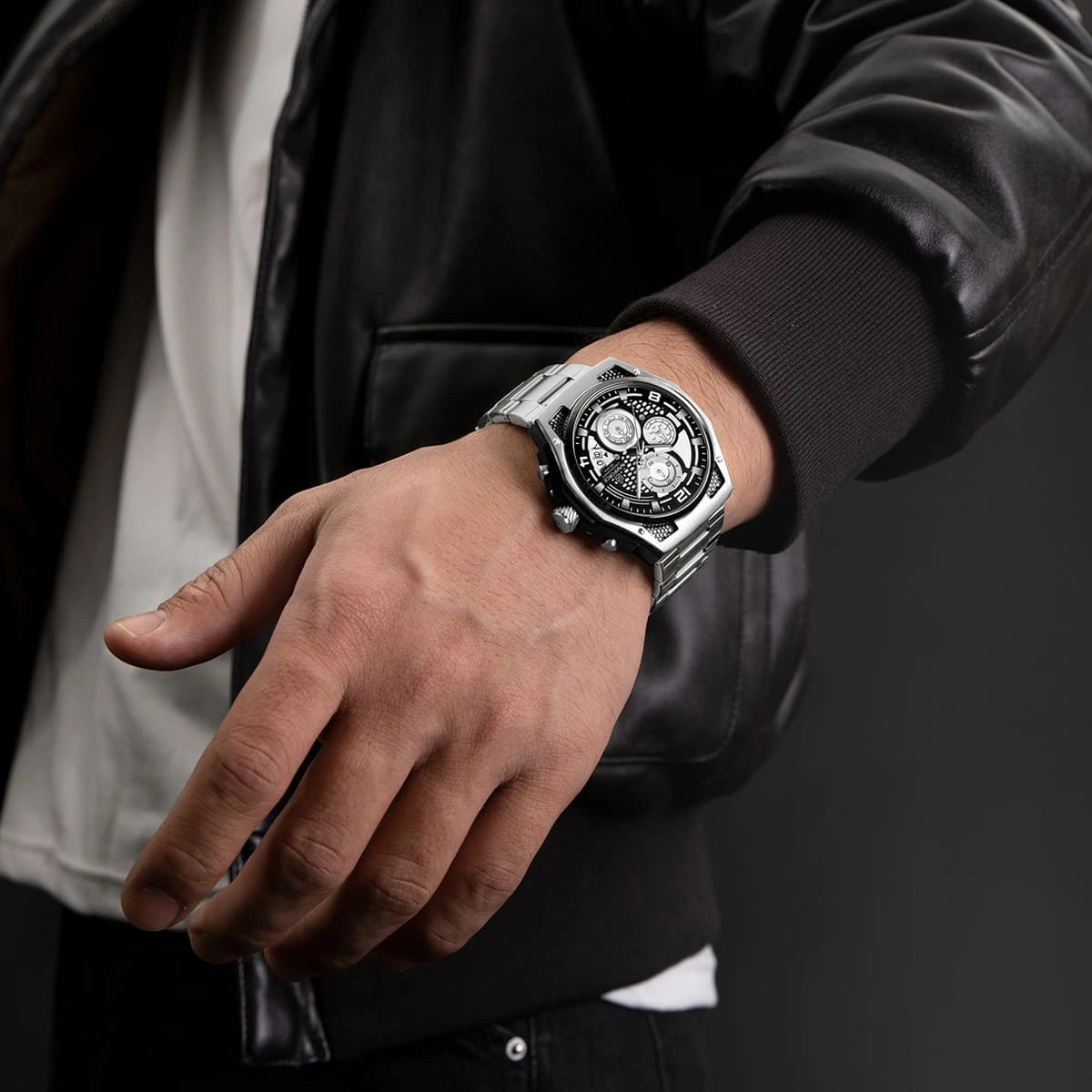 Naviforce Watch For Men NF8051S-S-W-S