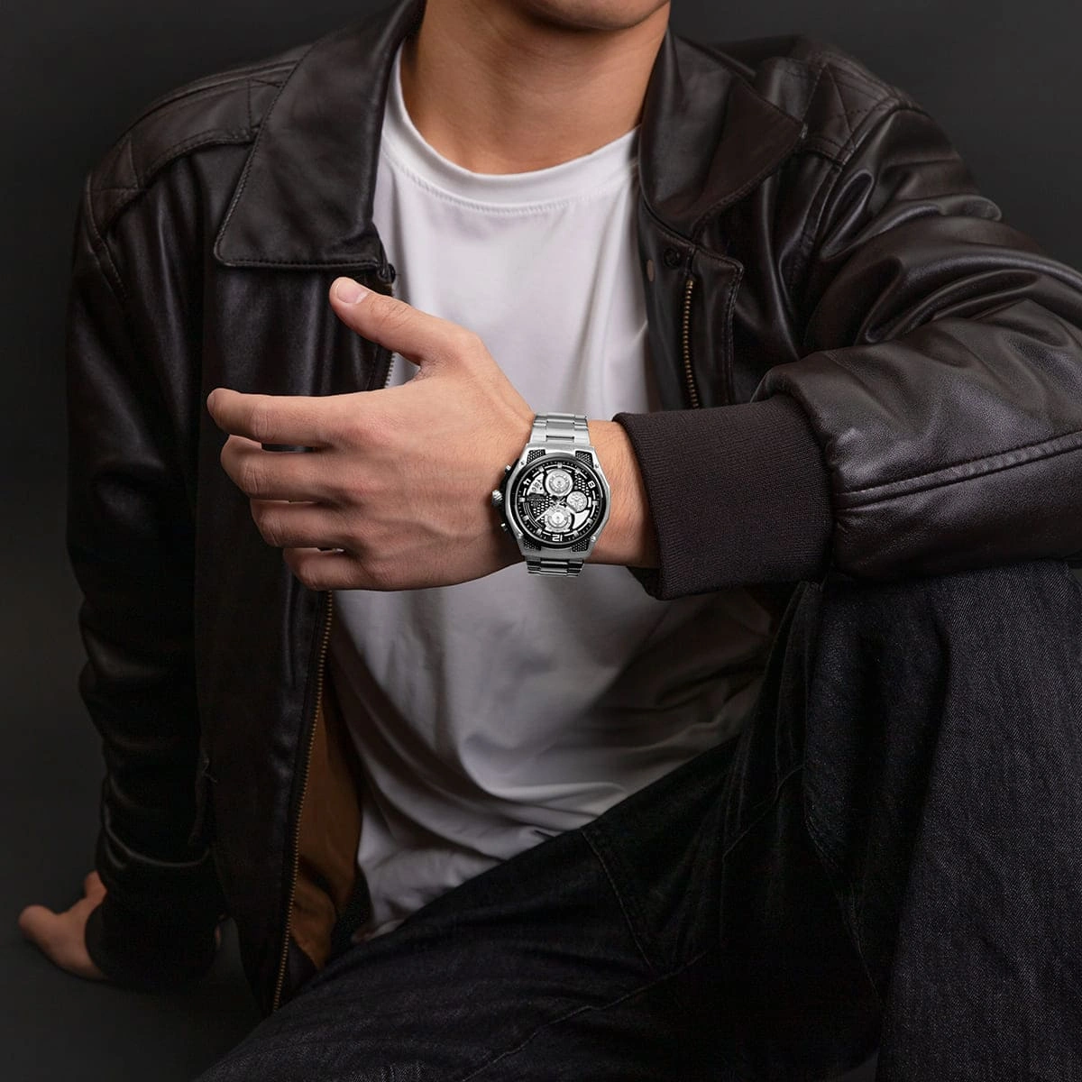Naviforce Watch For Men NF8051S-S-W-S