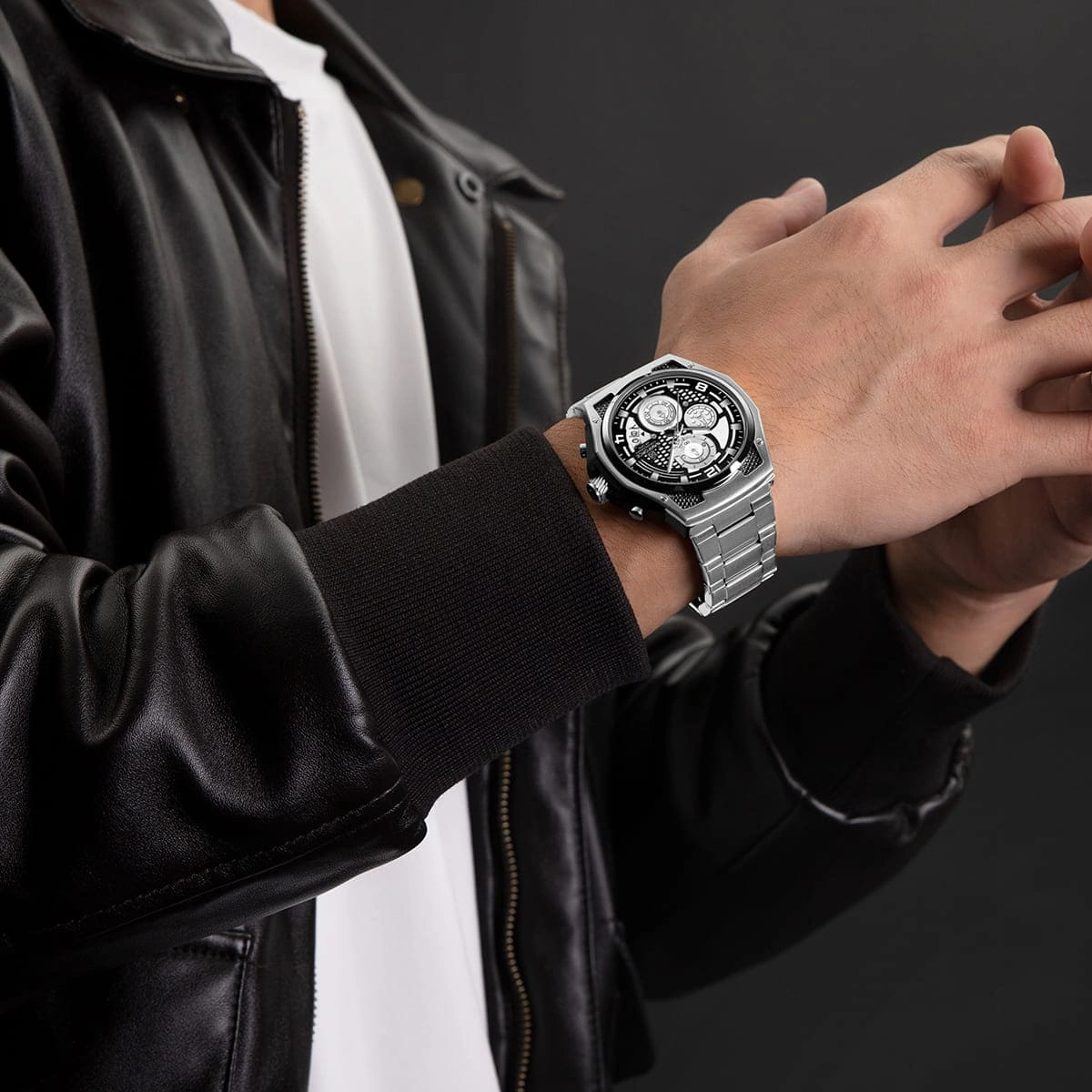 Naviforce Watch For Men NF8051S-S-W-S
