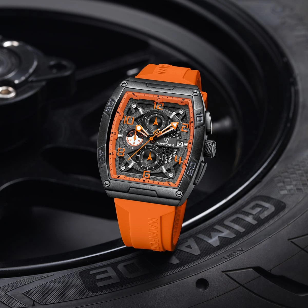Naviforce Watch For Men NF8052-B-O-O