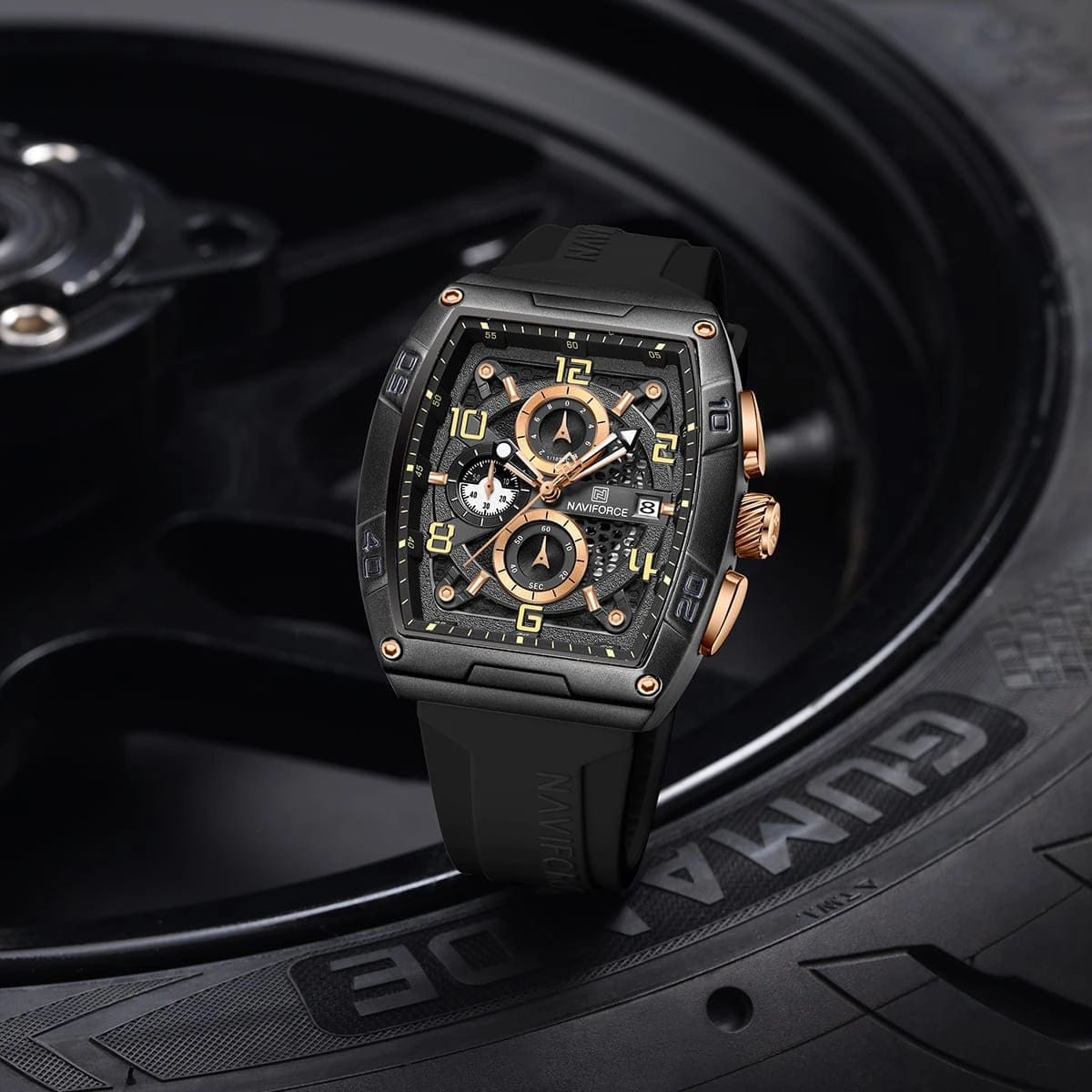 Naviforce Watch For Men NF8052-B-RG-B