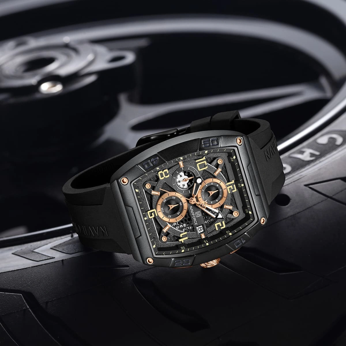 Naviforce Watch For Men NF8052-B-RG-B