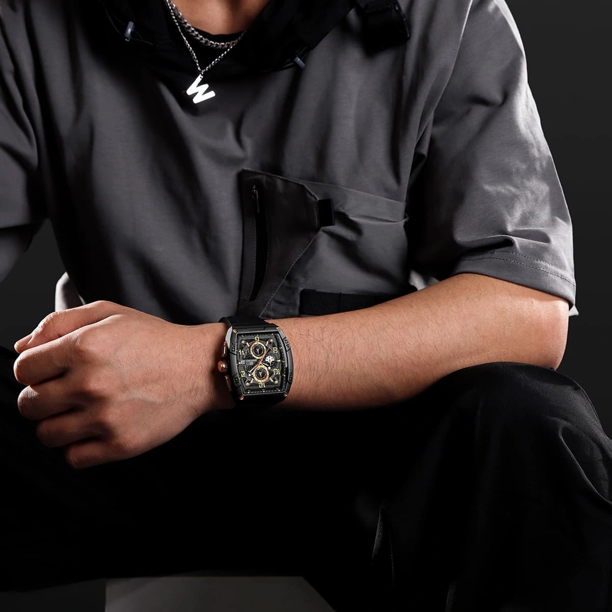 Naviforce Watch For Men NF8052-B-RG-B