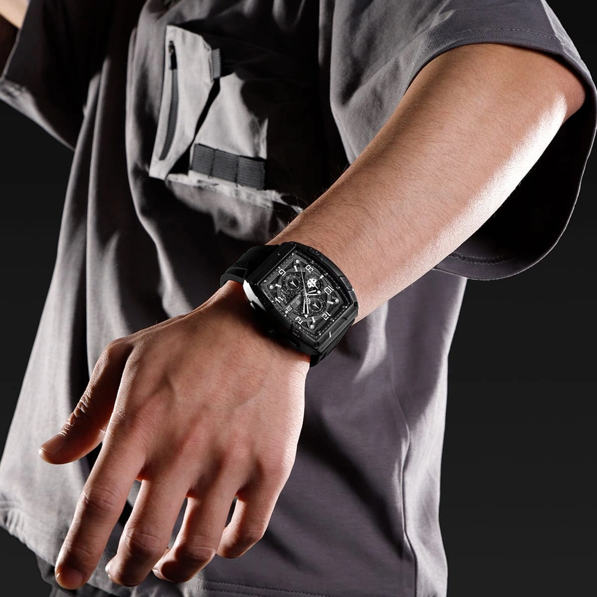 Naviforce Watch For Men NF8052-B-W-B