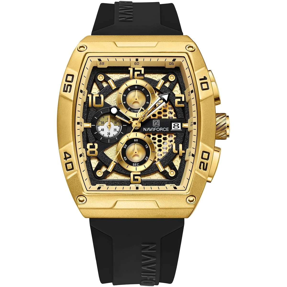 Naviforce Watch For Men NF8052-G-G-B