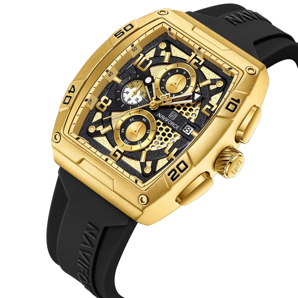 Naviforce Watch For Men NF8052-G-G-B