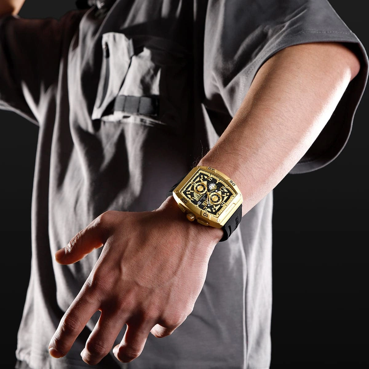 Naviforce Watch For Men NF8052-G-G-B