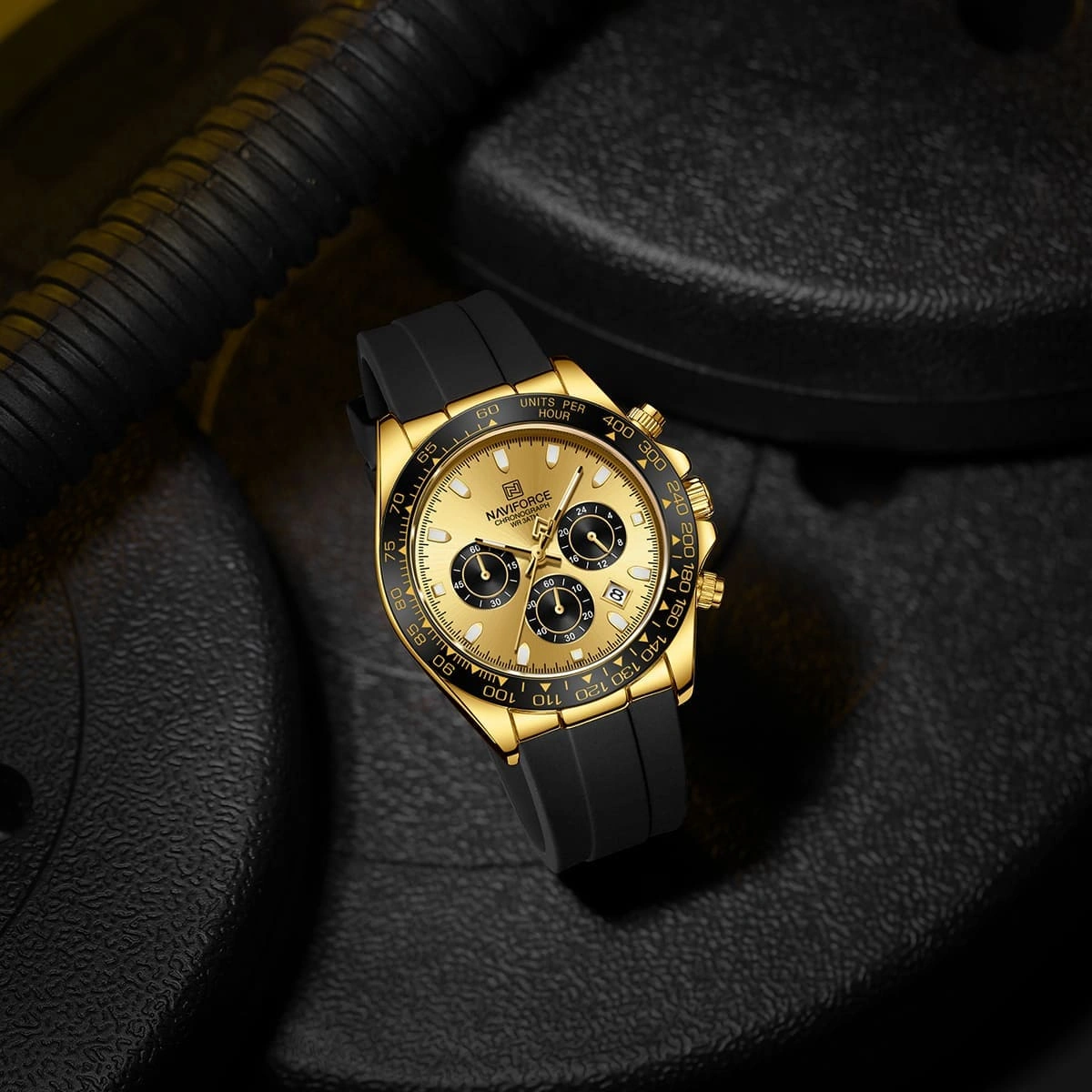Naviforce Watch For Men NF8054-G-G-B