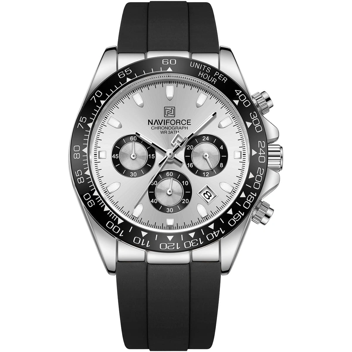 Naviforce Watch For Men NF8054-S-W-B