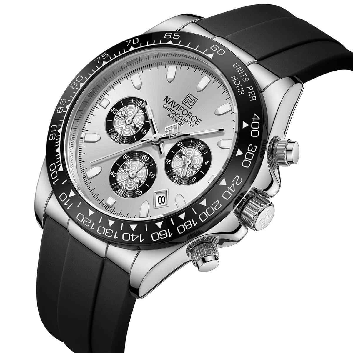 Naviforce Watch For Men NF8054-S-W-B