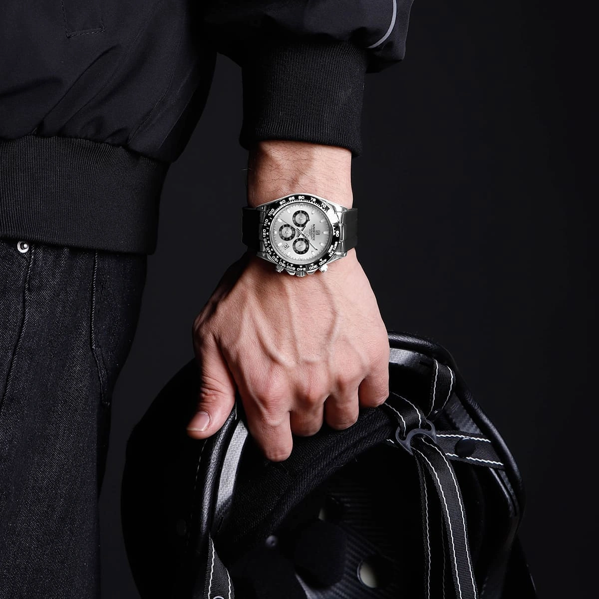 Naviforce Watch For Men NF8054-S-W-B