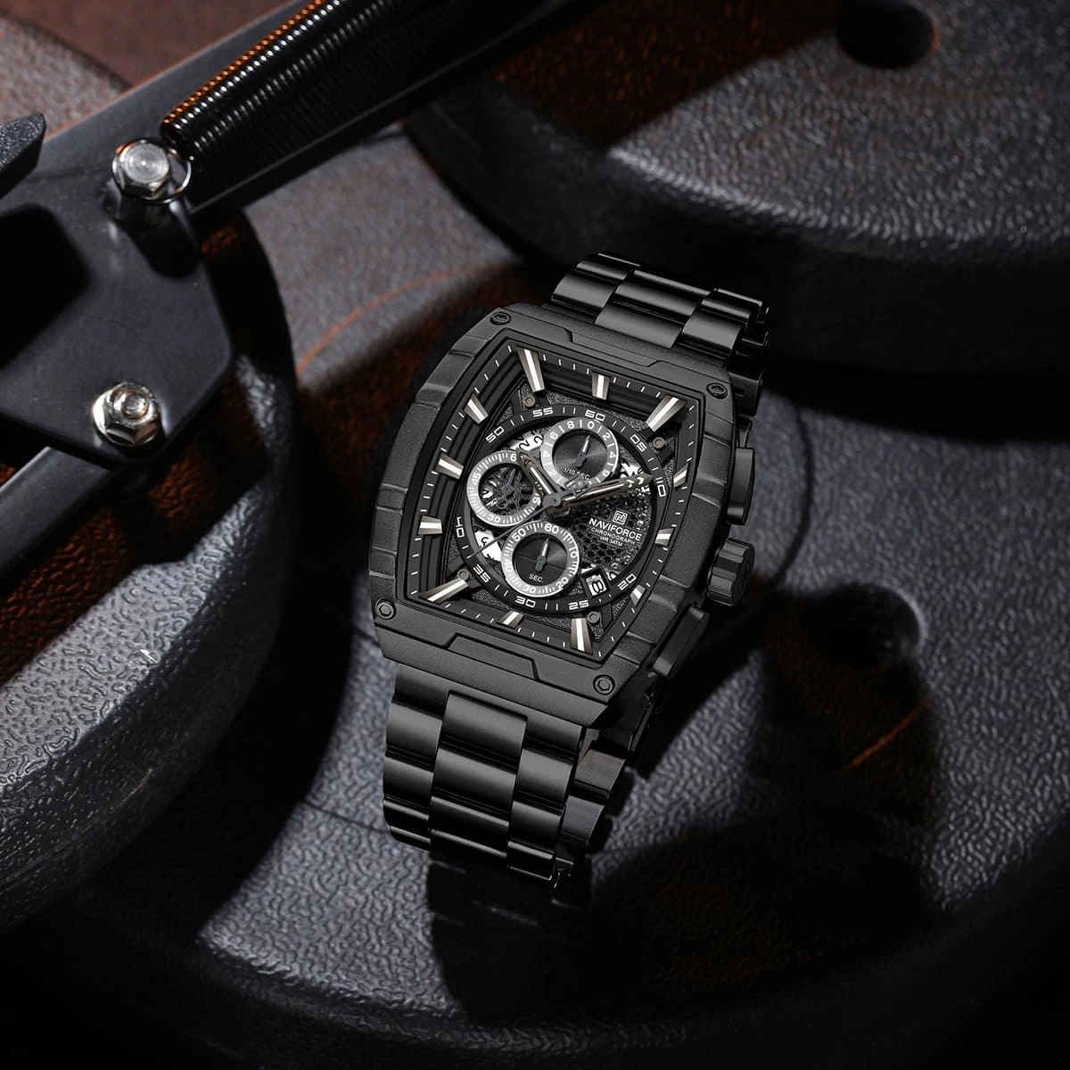 Naviforce Watch For Men NF8066-B-B-B