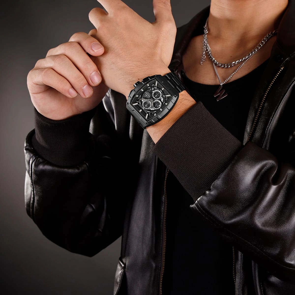 Naviforce Watch For Men NF8066-B-B-B