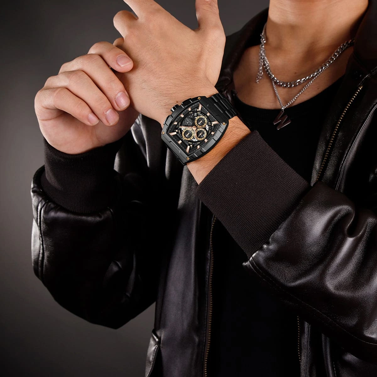 Naviforce Watch For Men NF8066-B-RG-B