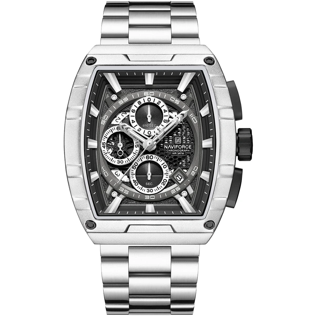 Naviforce Watch For Men NF8066-S-B-S