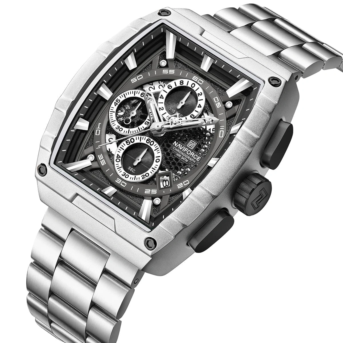 Naviforce Watch For Men NF8066-S-B-S