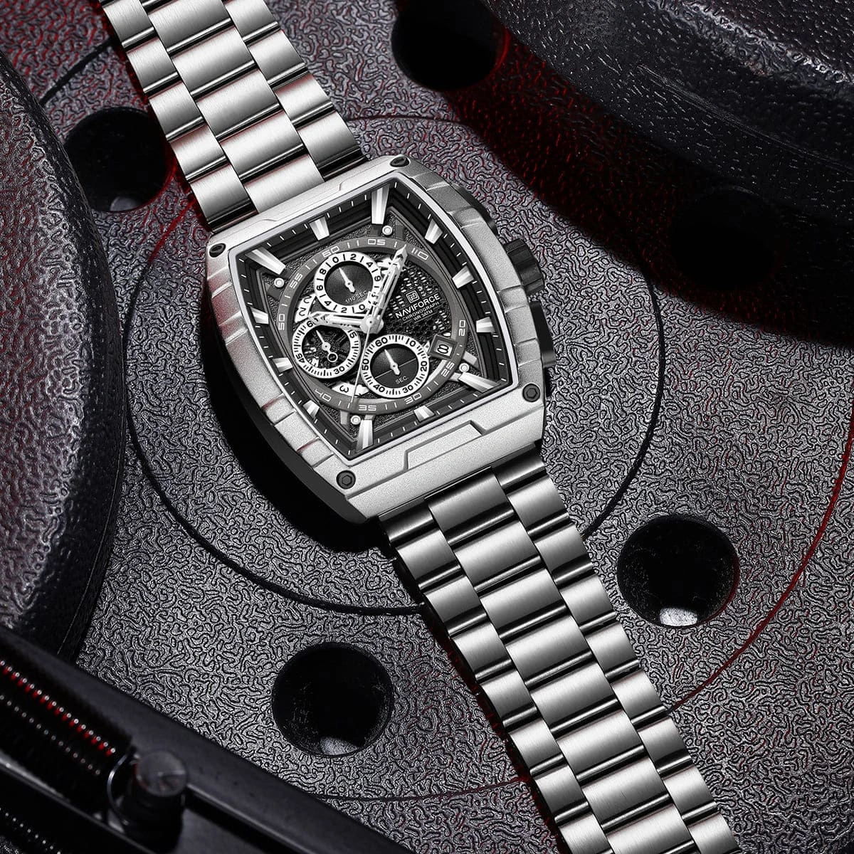 Naviforce Watch For Men NF8066-S-B-S