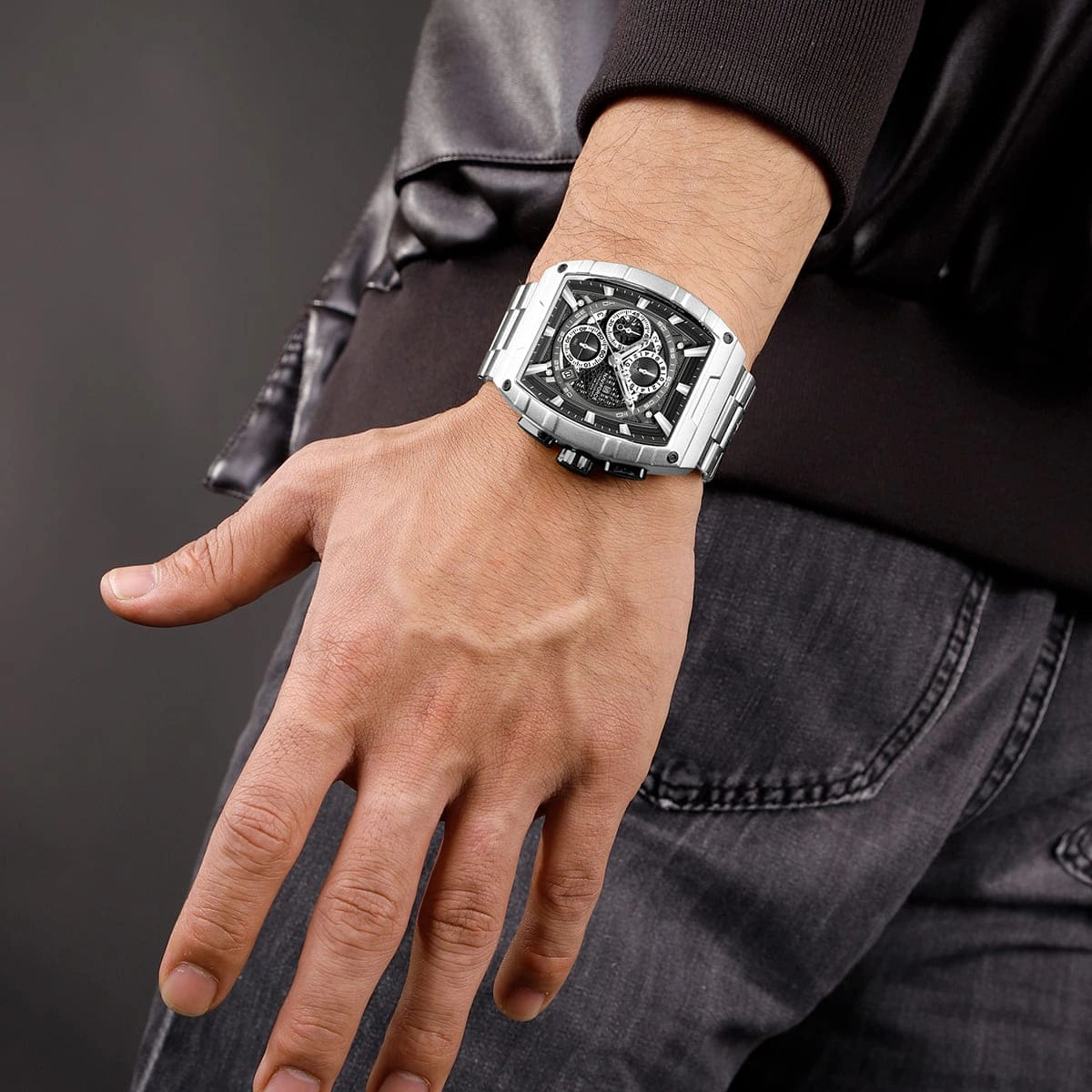 Naviforce Watch For Men NF8066-S-B-S
