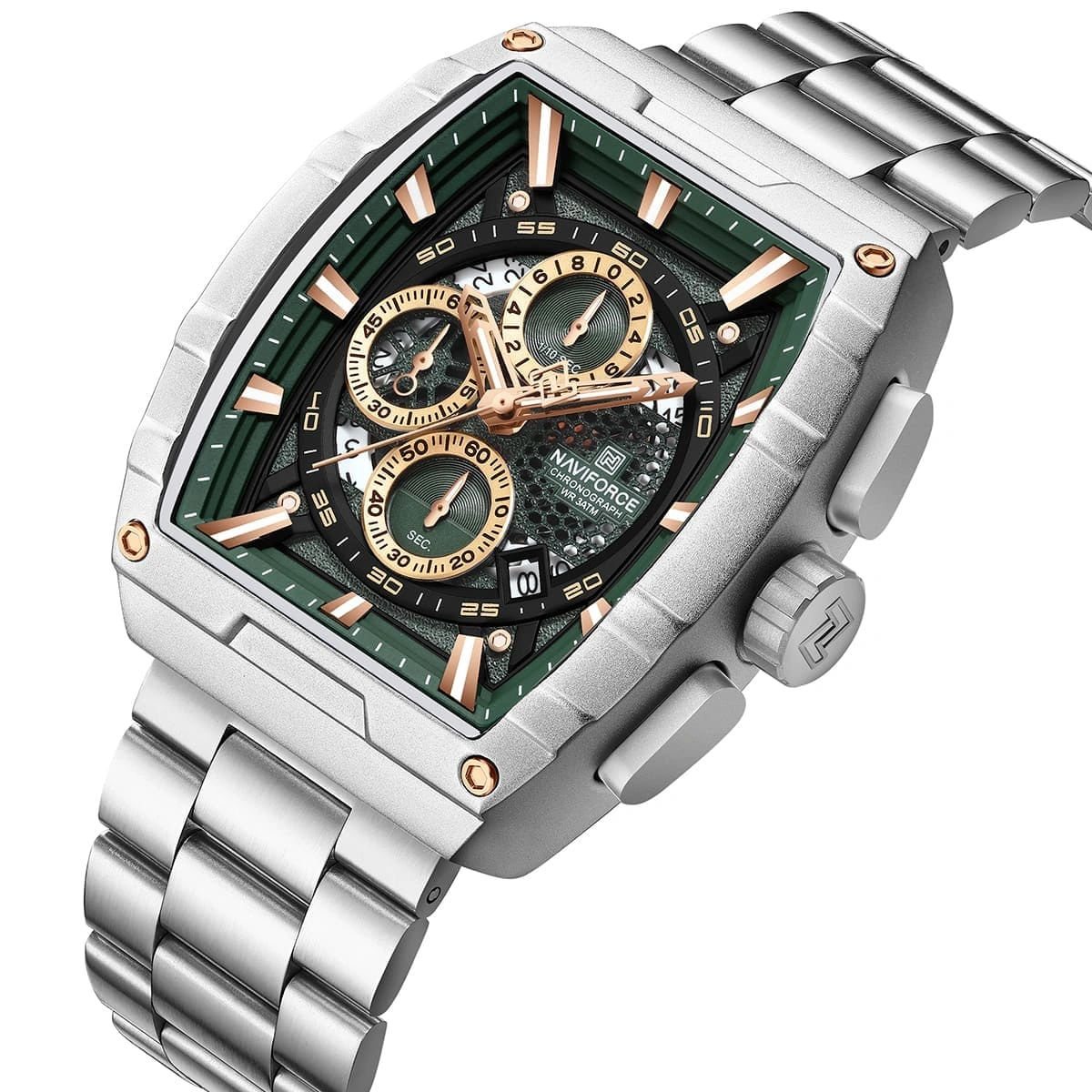 Naviforce Watch For Men NF8066-S-GN-S