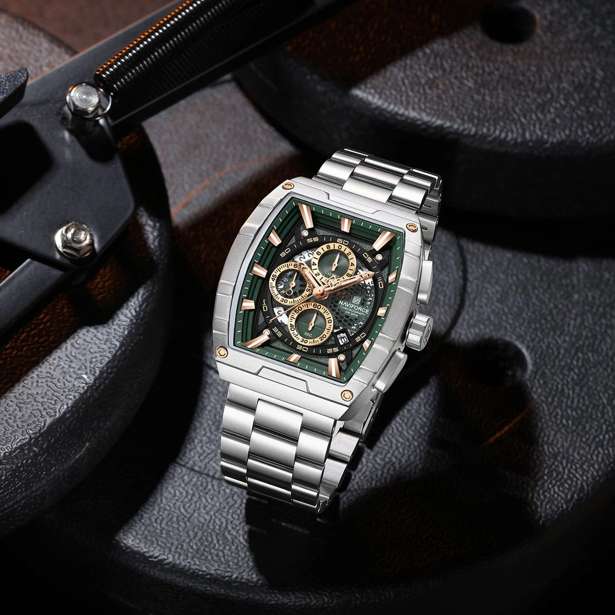 Naviforce Watch For Men NF8066-S-GN-S