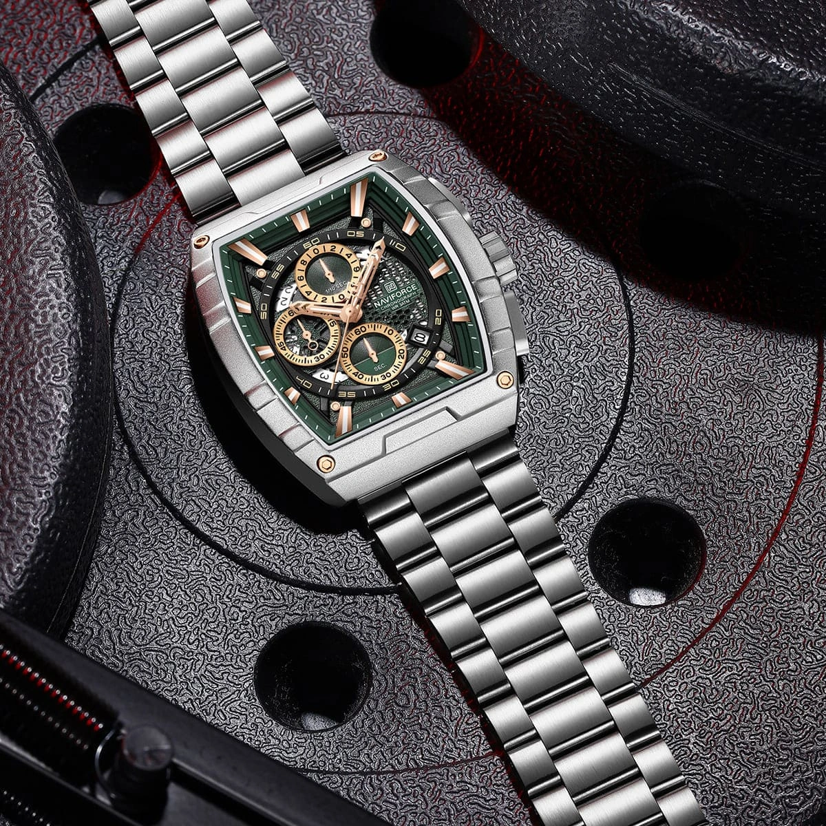 Naviforce Watch For Men NF8066-S-GN-S