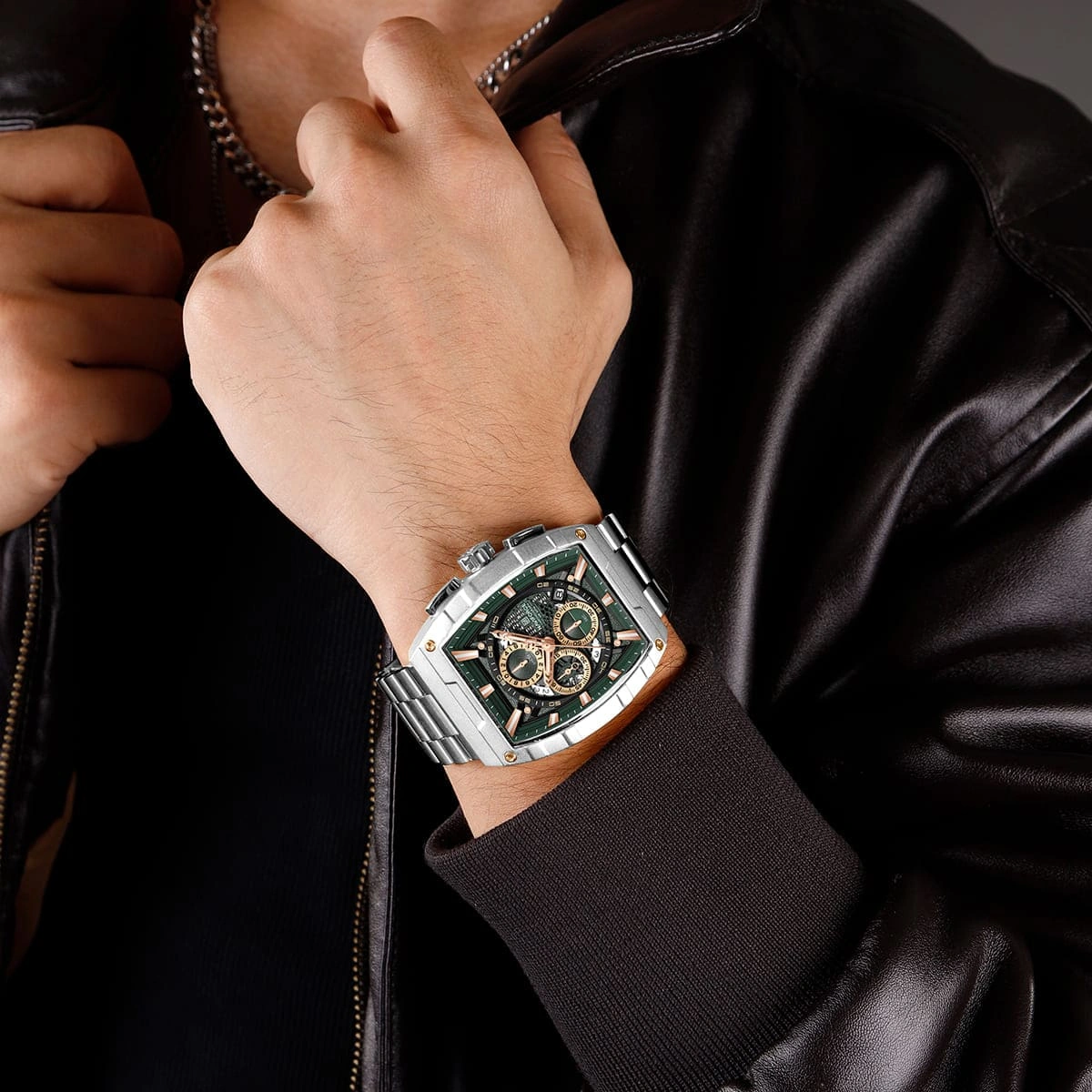 Naviforce Watch For Men NF8066-S-GN-S