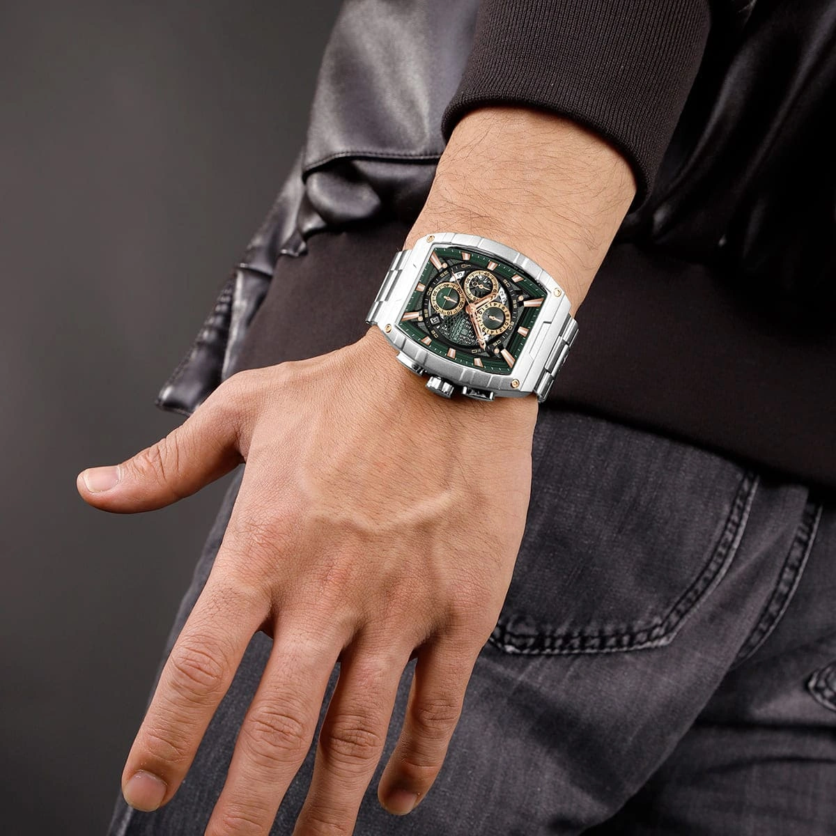 Naviforce Watch For Men NF8066-S-GN-S