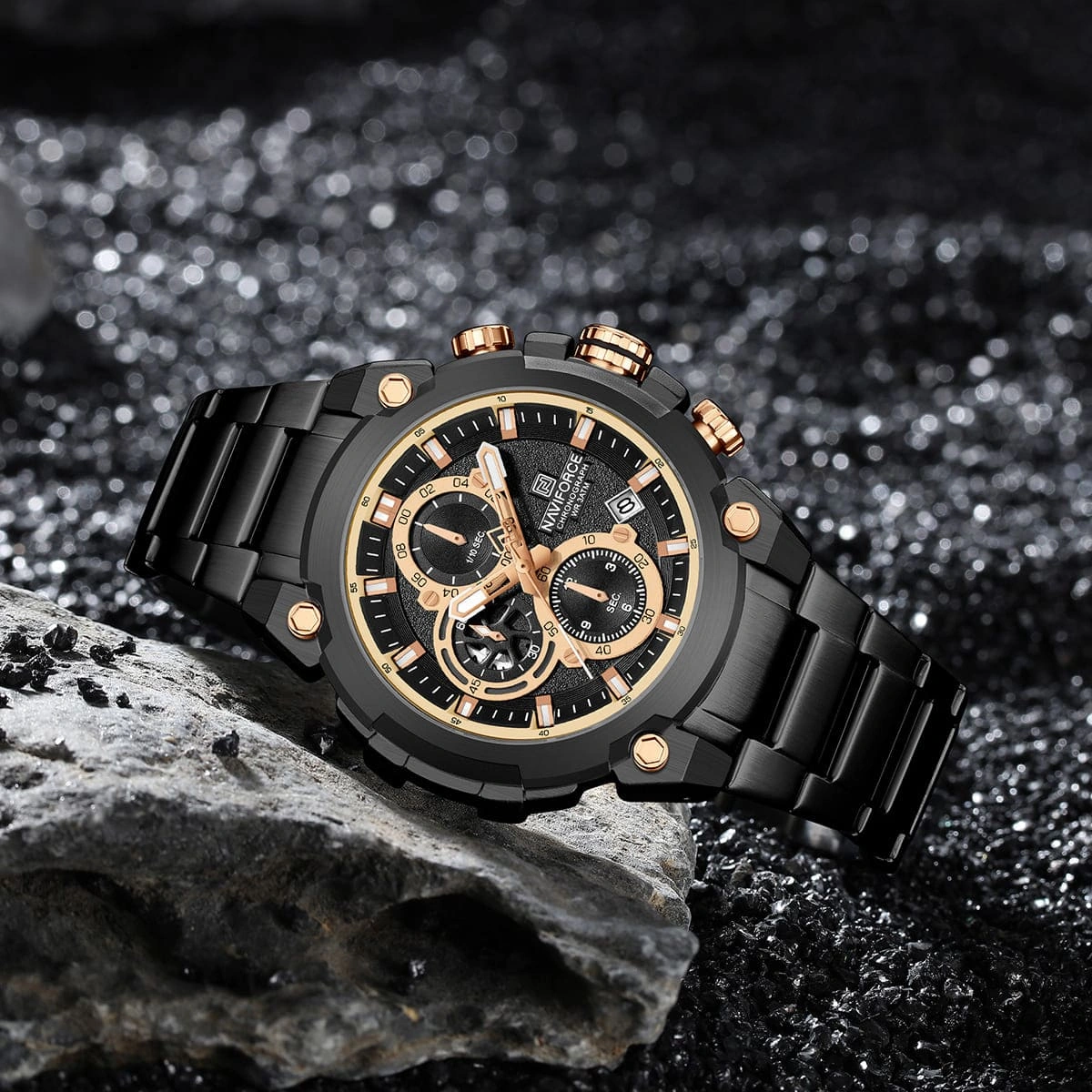 Naviforce Watch For Men NF8071-B-RG-B