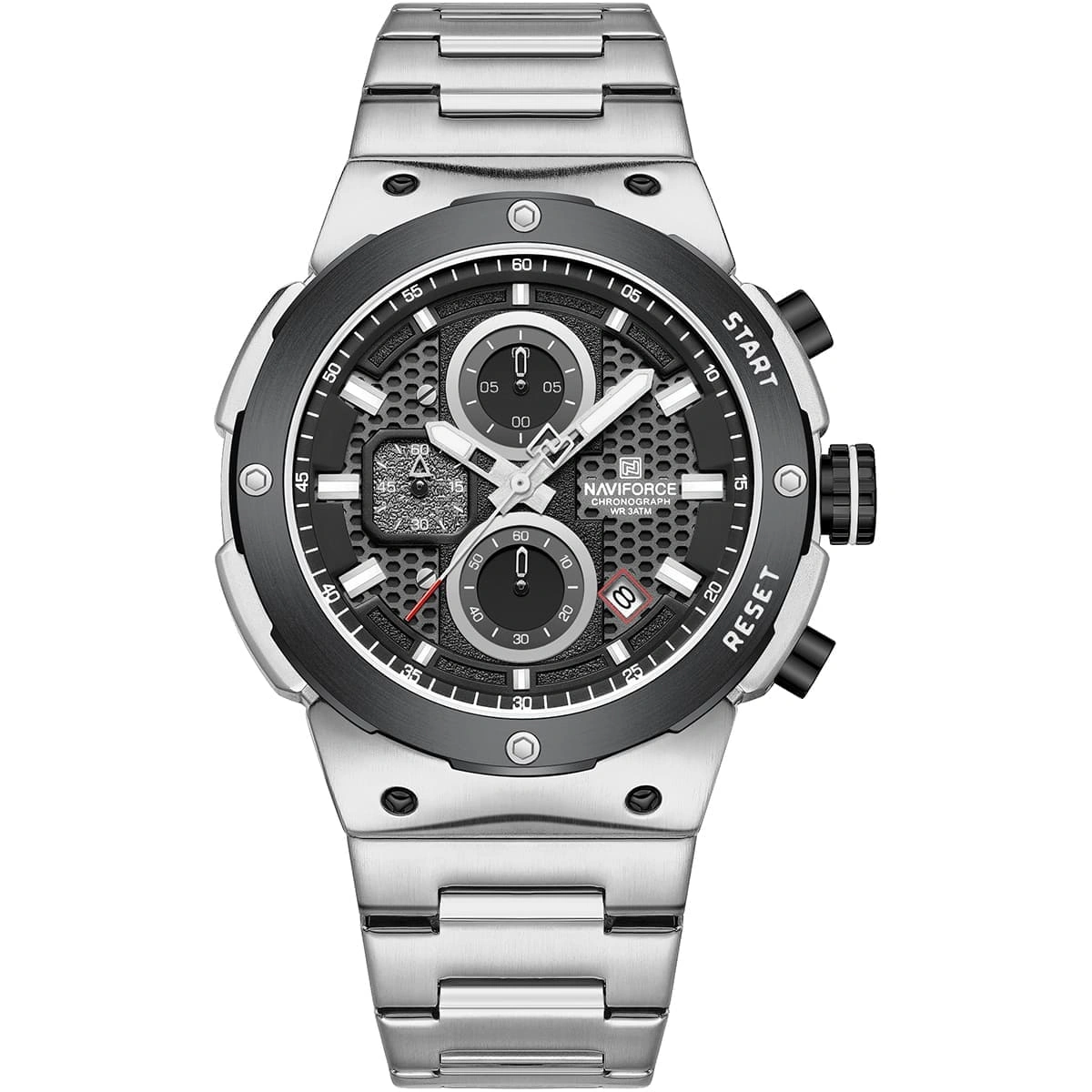 Naviforce Watch For Men NF8072-S-B-S
