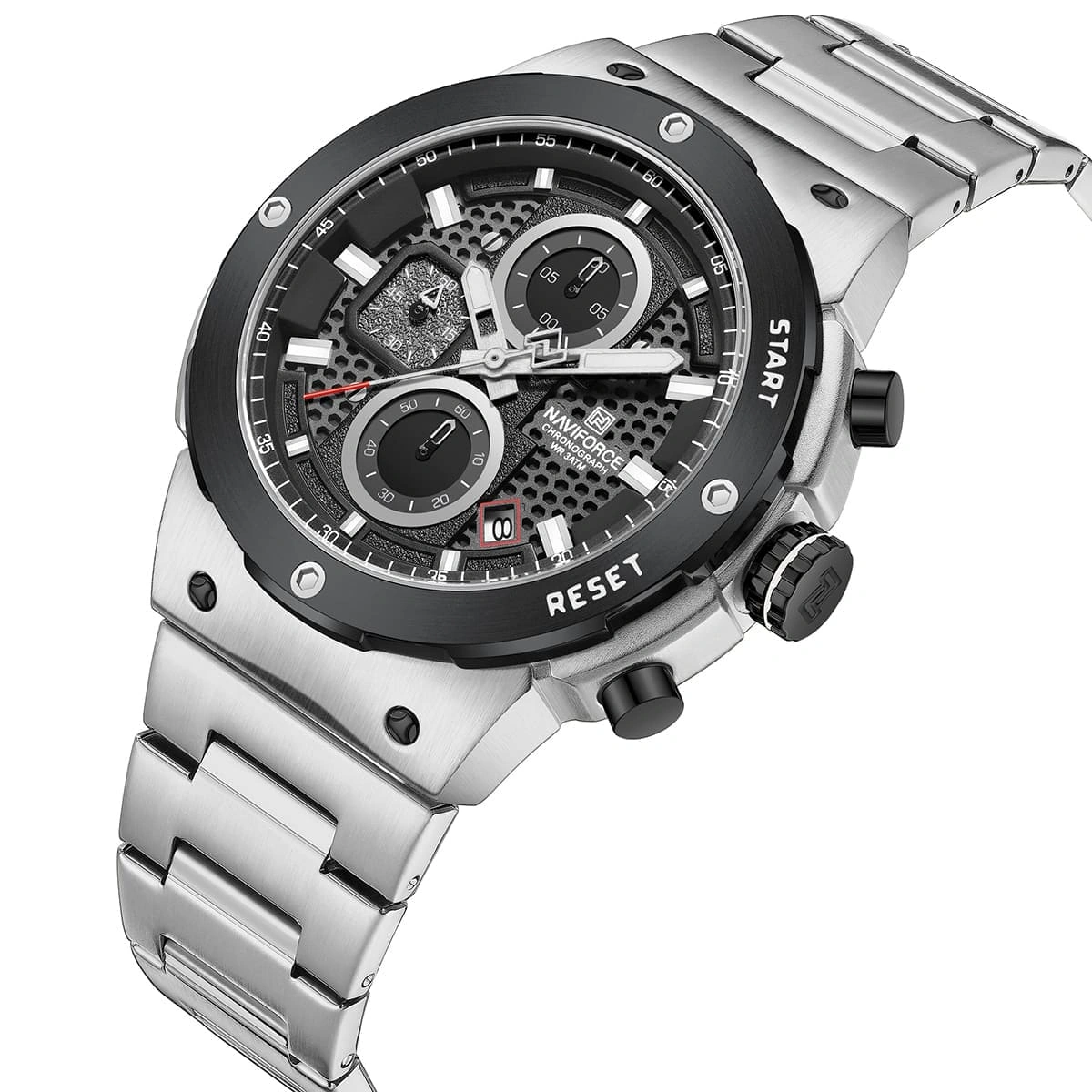 Naviforce Watch For Men NF8072-S-B-S