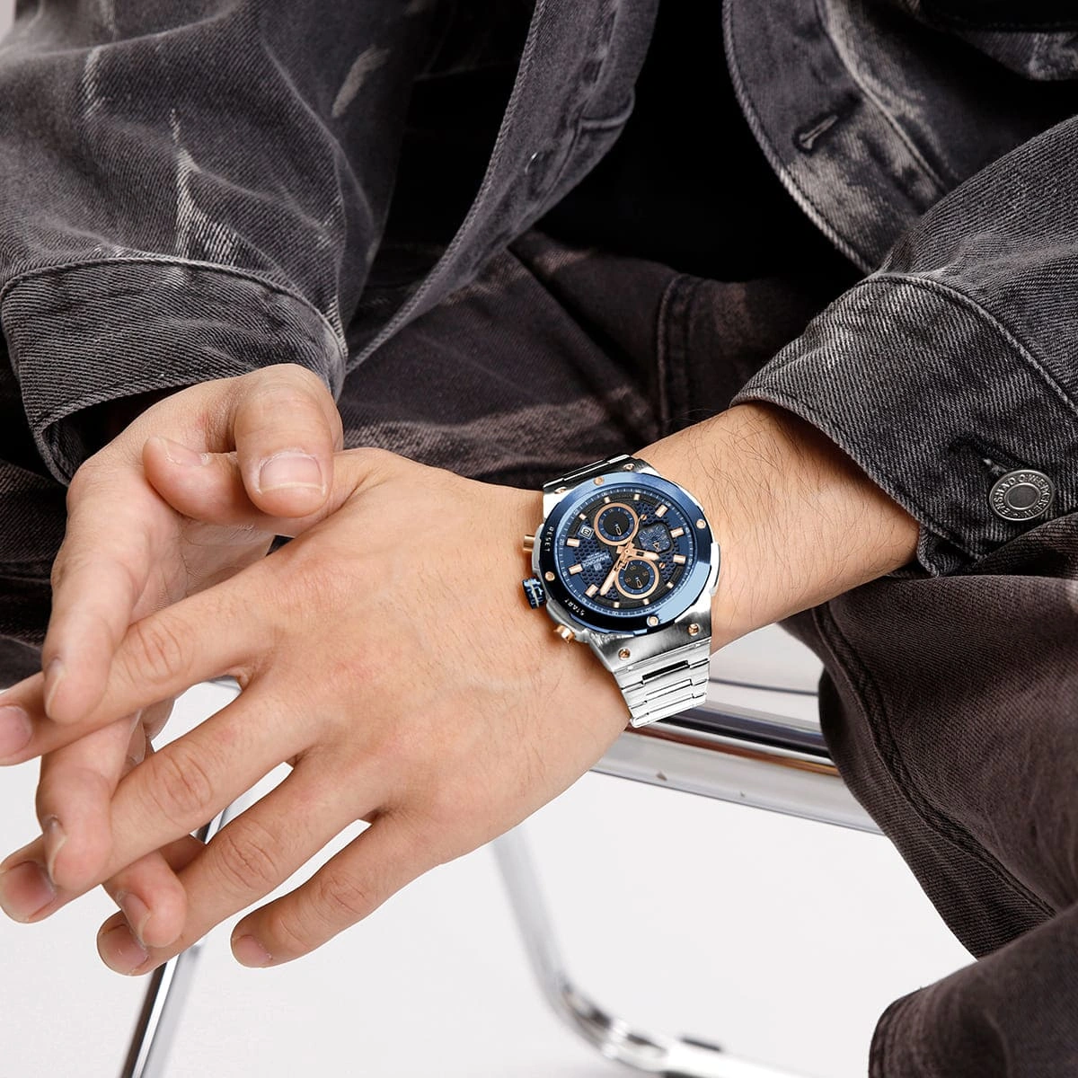Naviforce Watch For Men NF8072-S-BE-S
