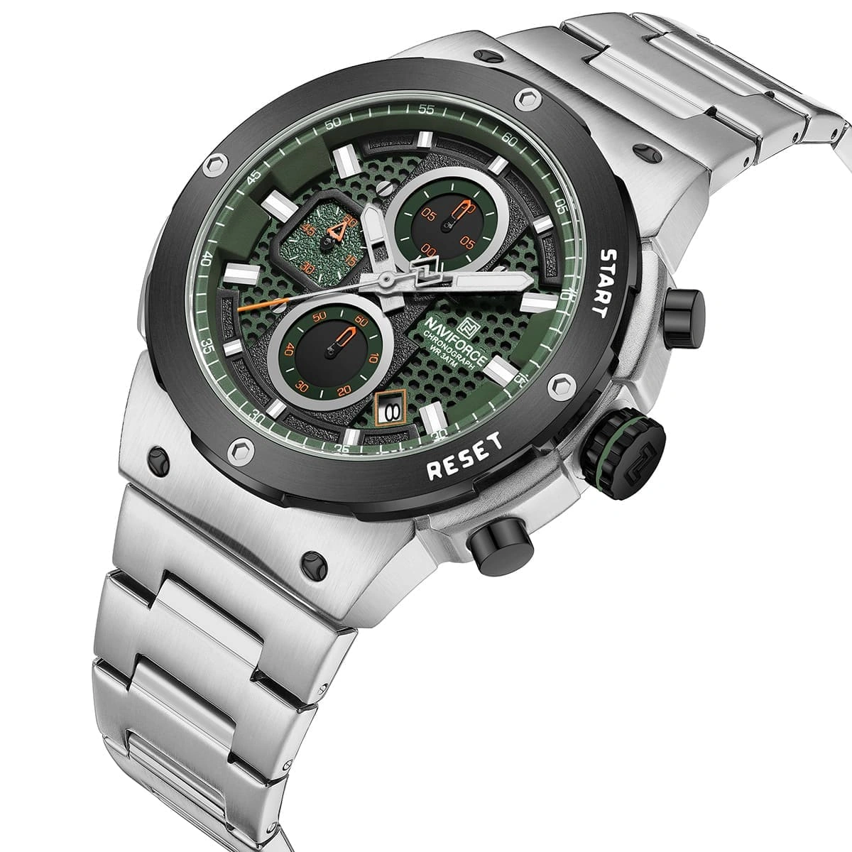 Naviforce Watch For Men NF8072-S-GN-S