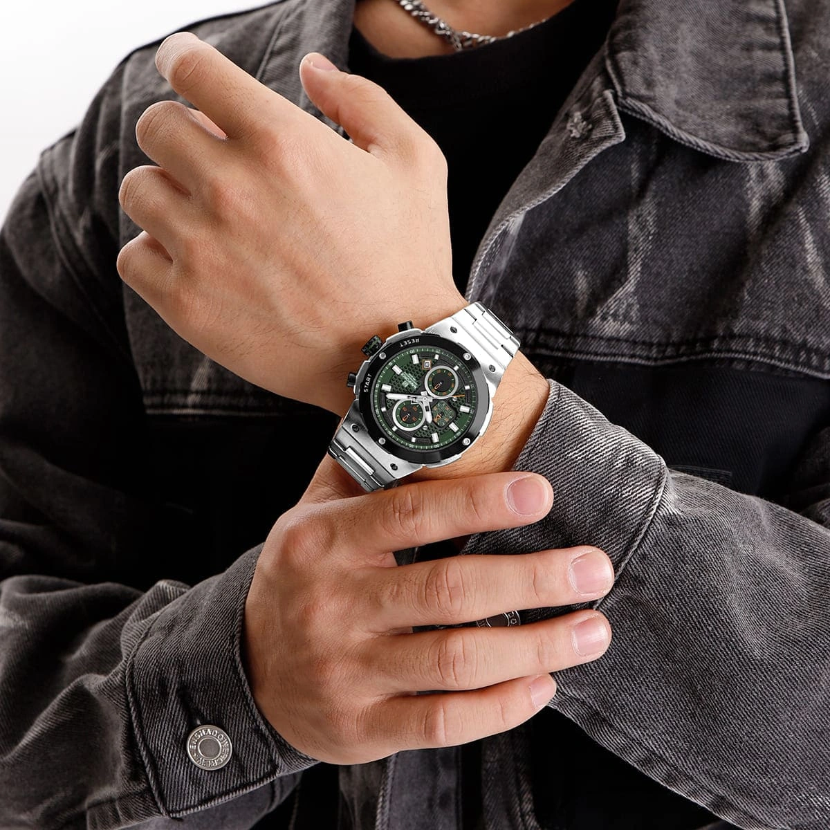Naviforce Watch For Men NF8072-S-GN-S