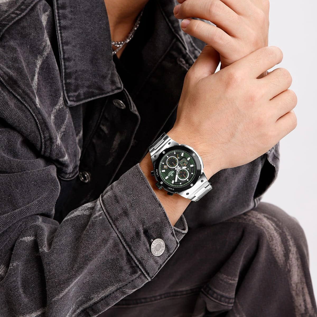 Naviforce Watch For Men NF8072-S-GN-S
