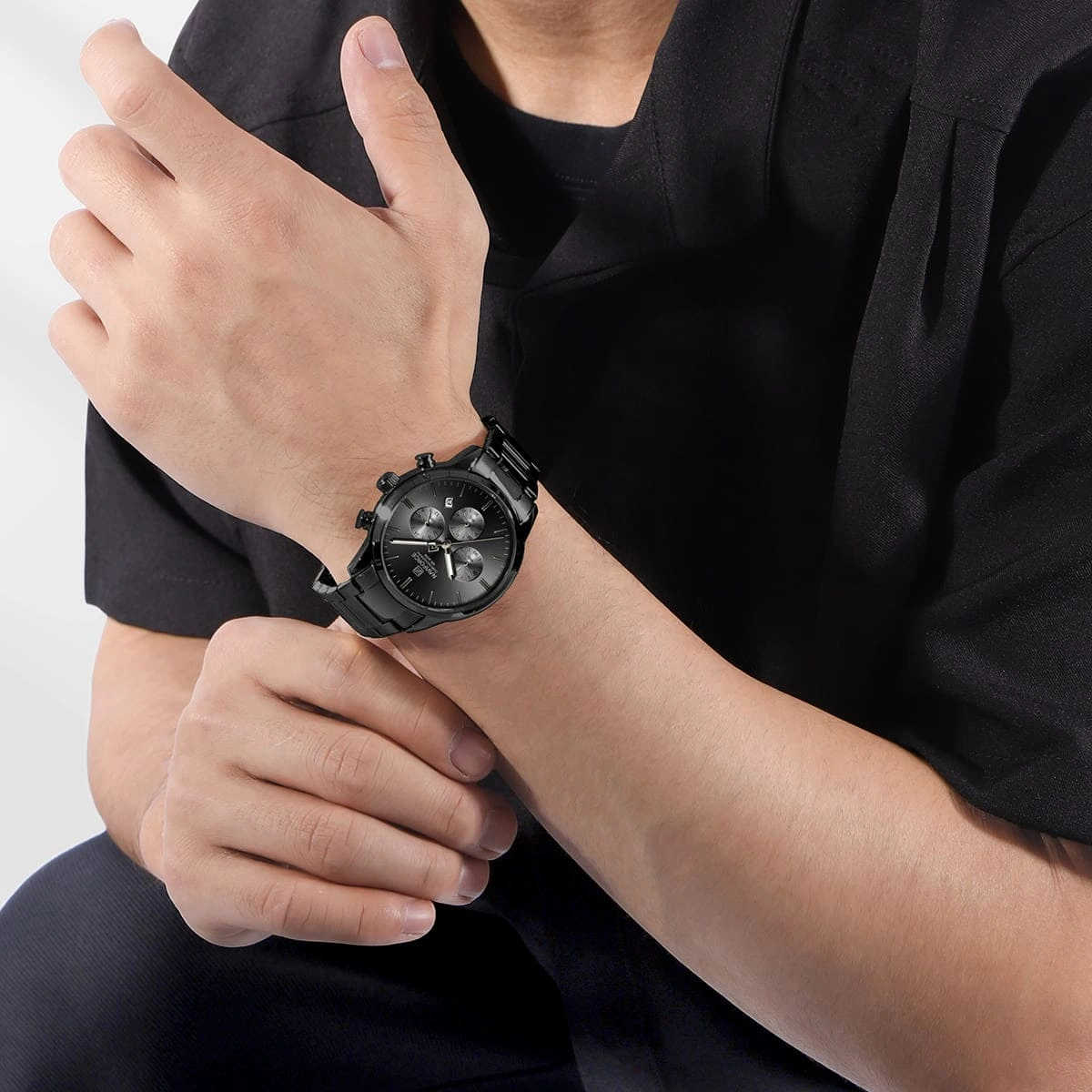 Naviforce Watch For Men NF8076-B-B-B