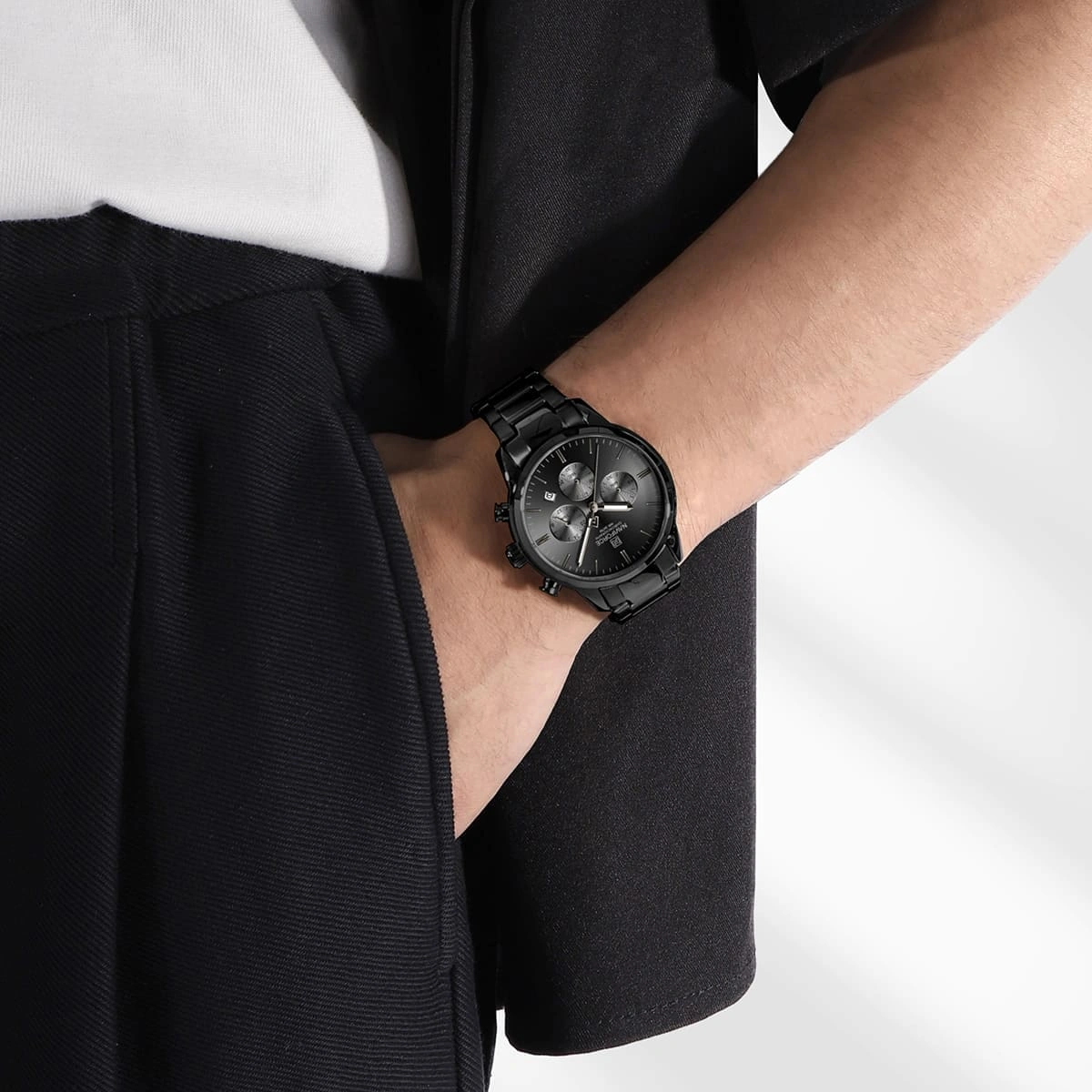 Naviforce Watch For Men NF8076-B-B-B