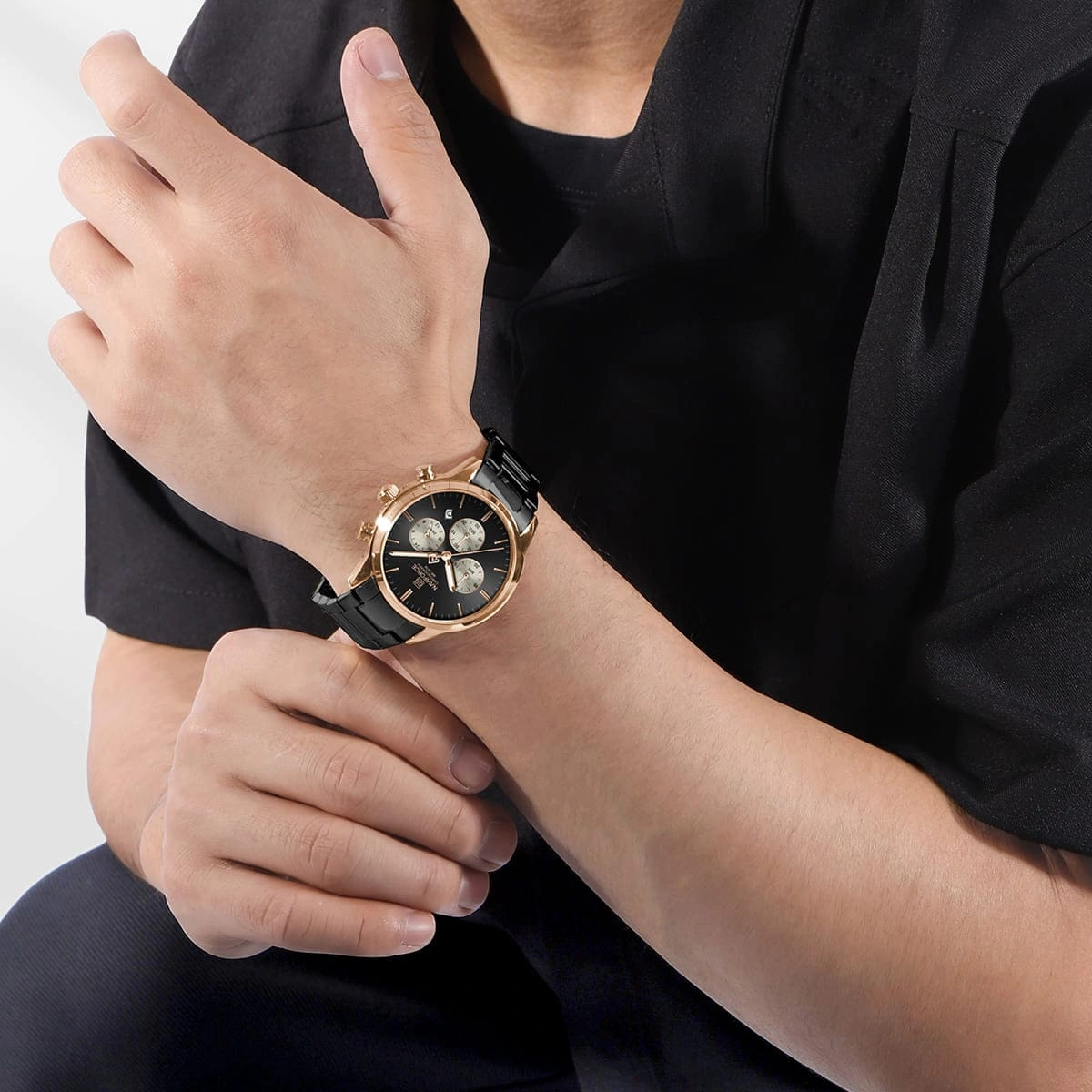 Naviforce Watch For Men NF8076-RG-B-B