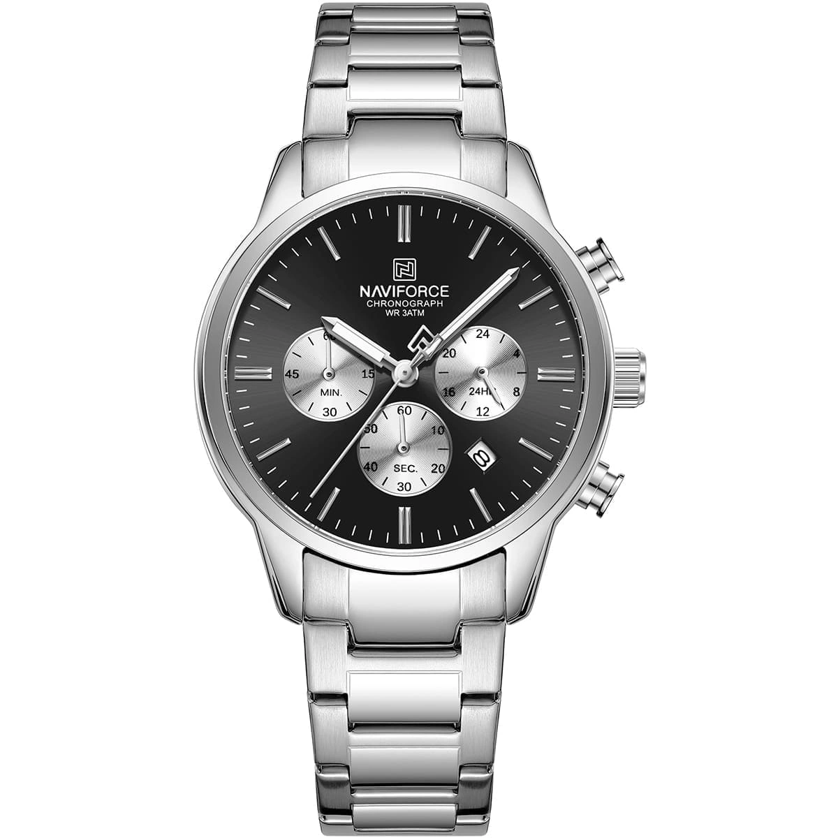 Naviforce Watch For Men NF8076-S-B-S