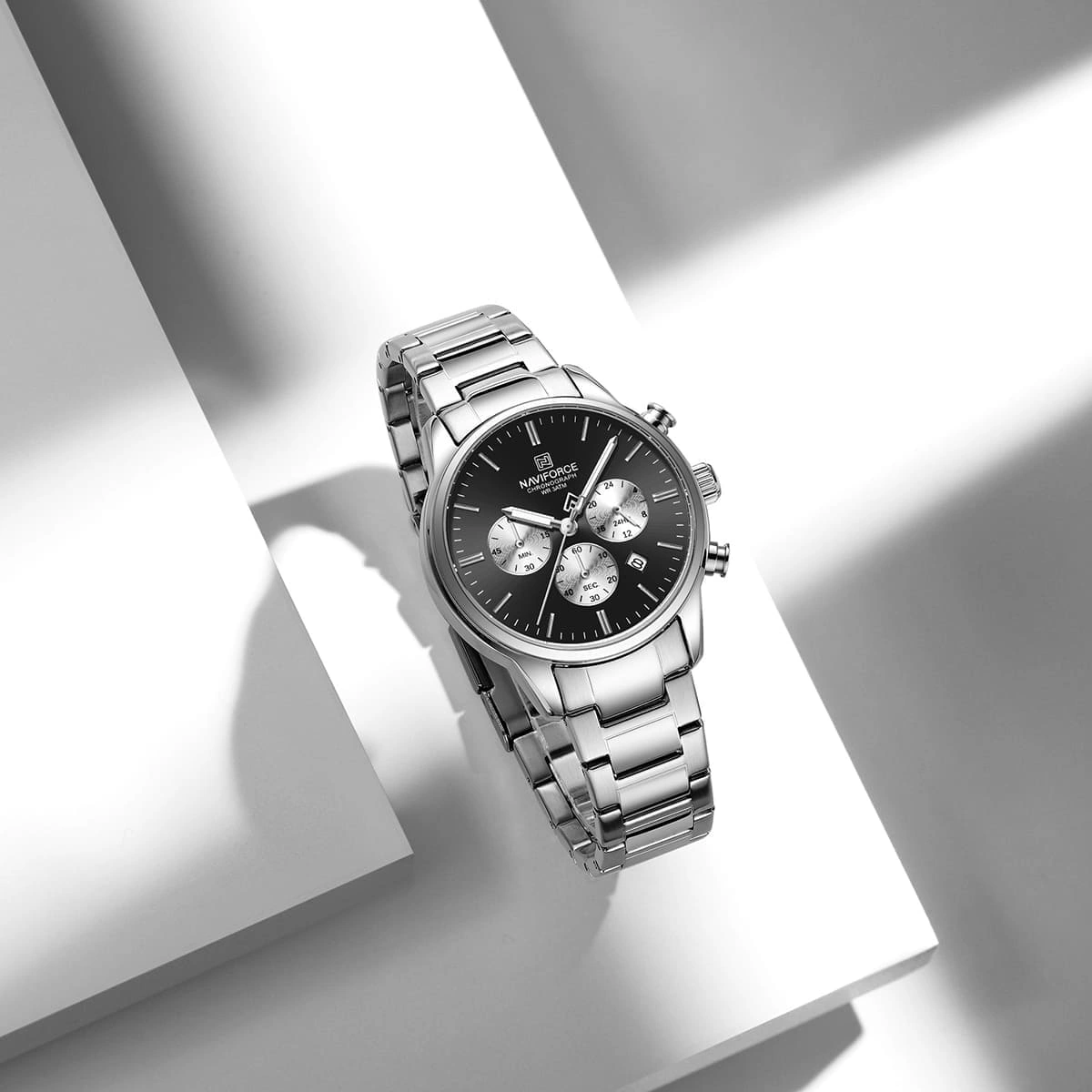 Naviforce Watch For Men NF8076-S-B-S