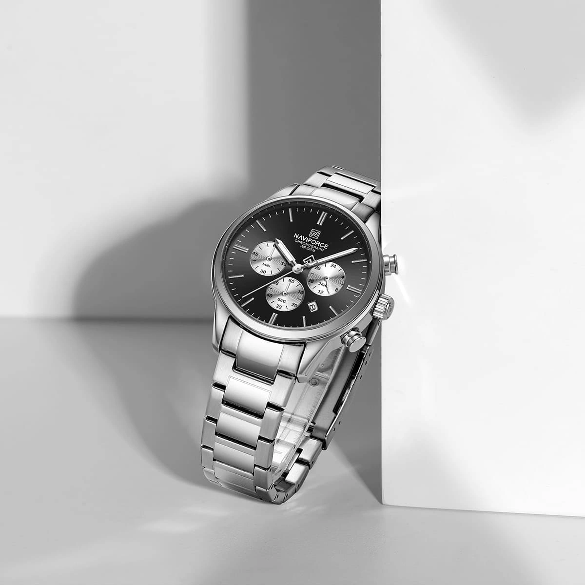 Naviforce Watch For Men NF8076-S-B-S