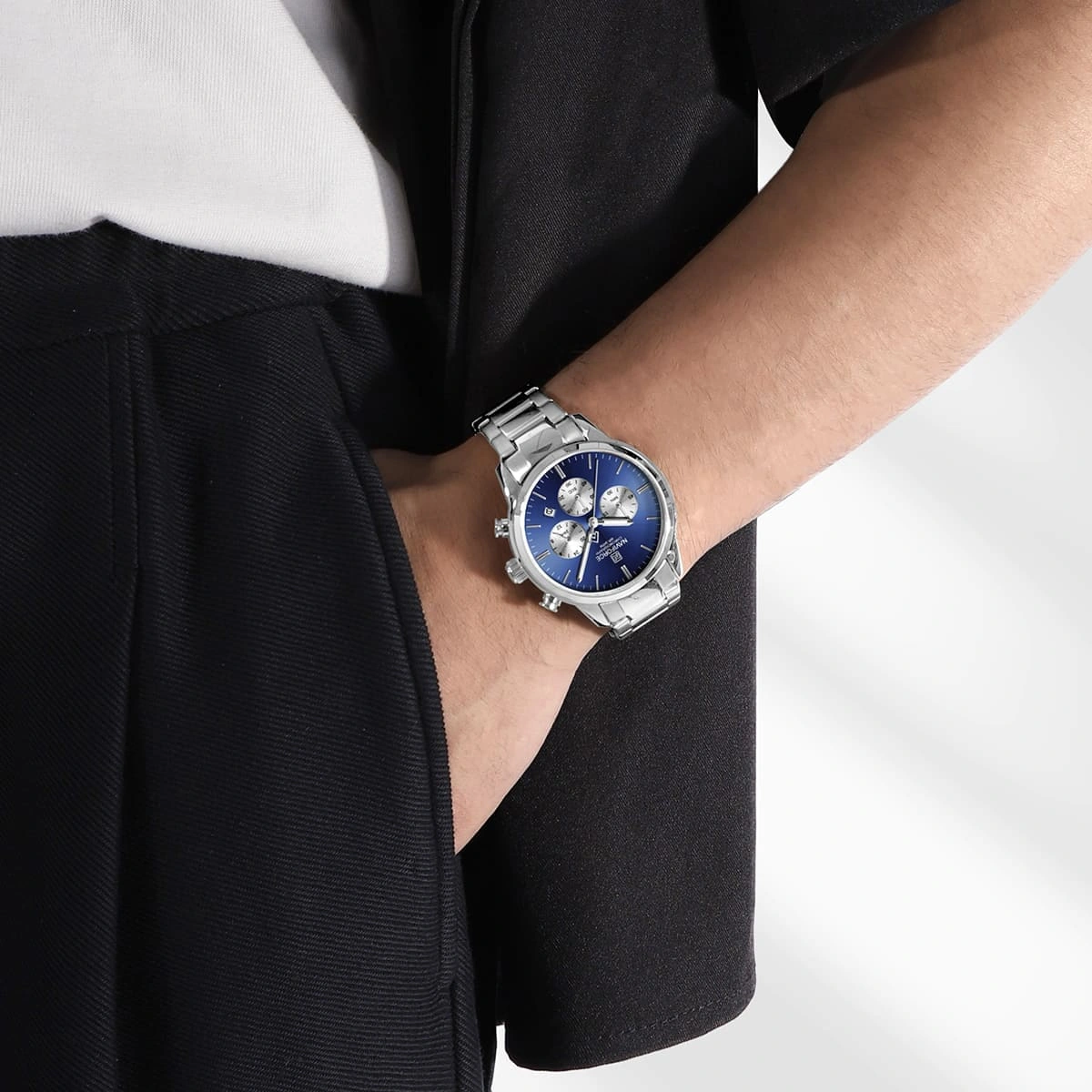 Naviforce Watch For Men NF8076-S-BE-S