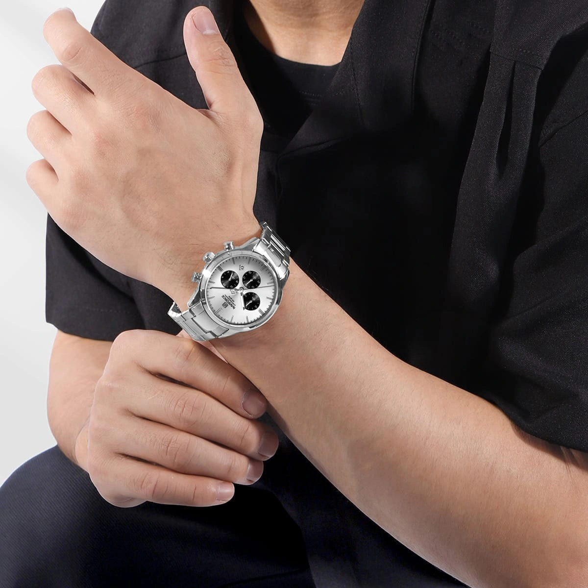 Naviforce Watch For Men NF8076-S-W-S